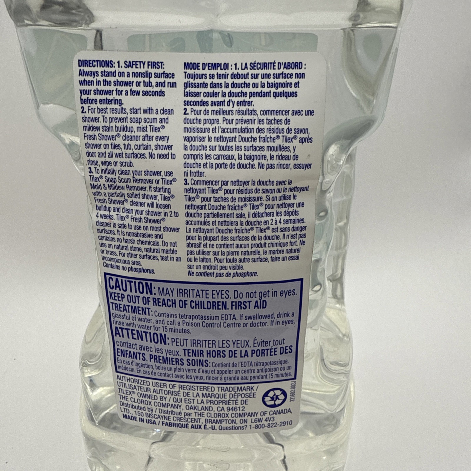 Tilex Daily Shower Cleaner Fresh Shower 64 Oz NEW Bleach-Free