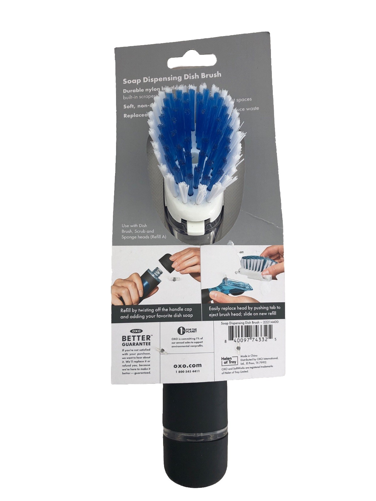 New OXO Good Grips Soap Dispensing Dish Brush