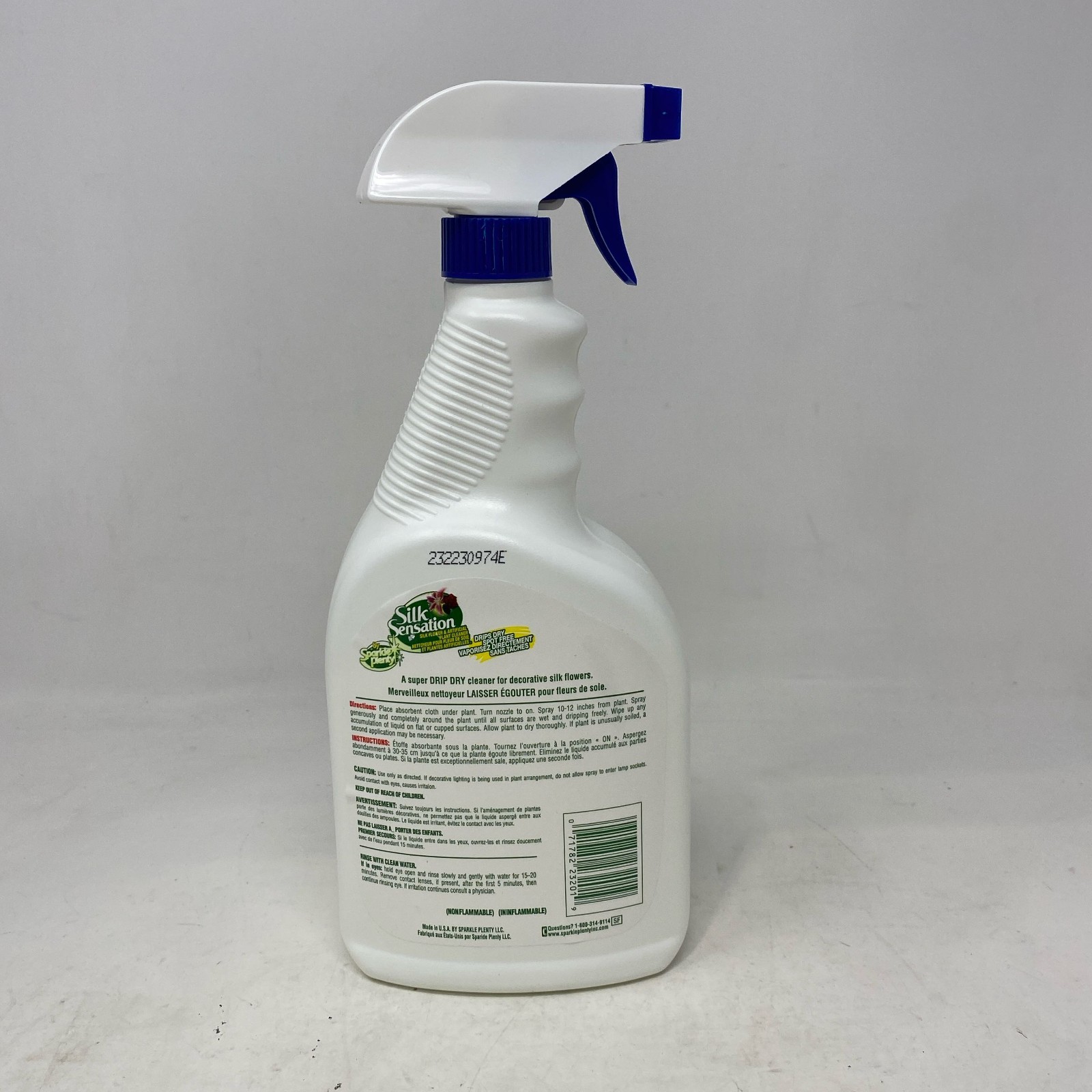 Sparkle Plenty Silk Sensation 32oz Plant Cleaner, White/Blue