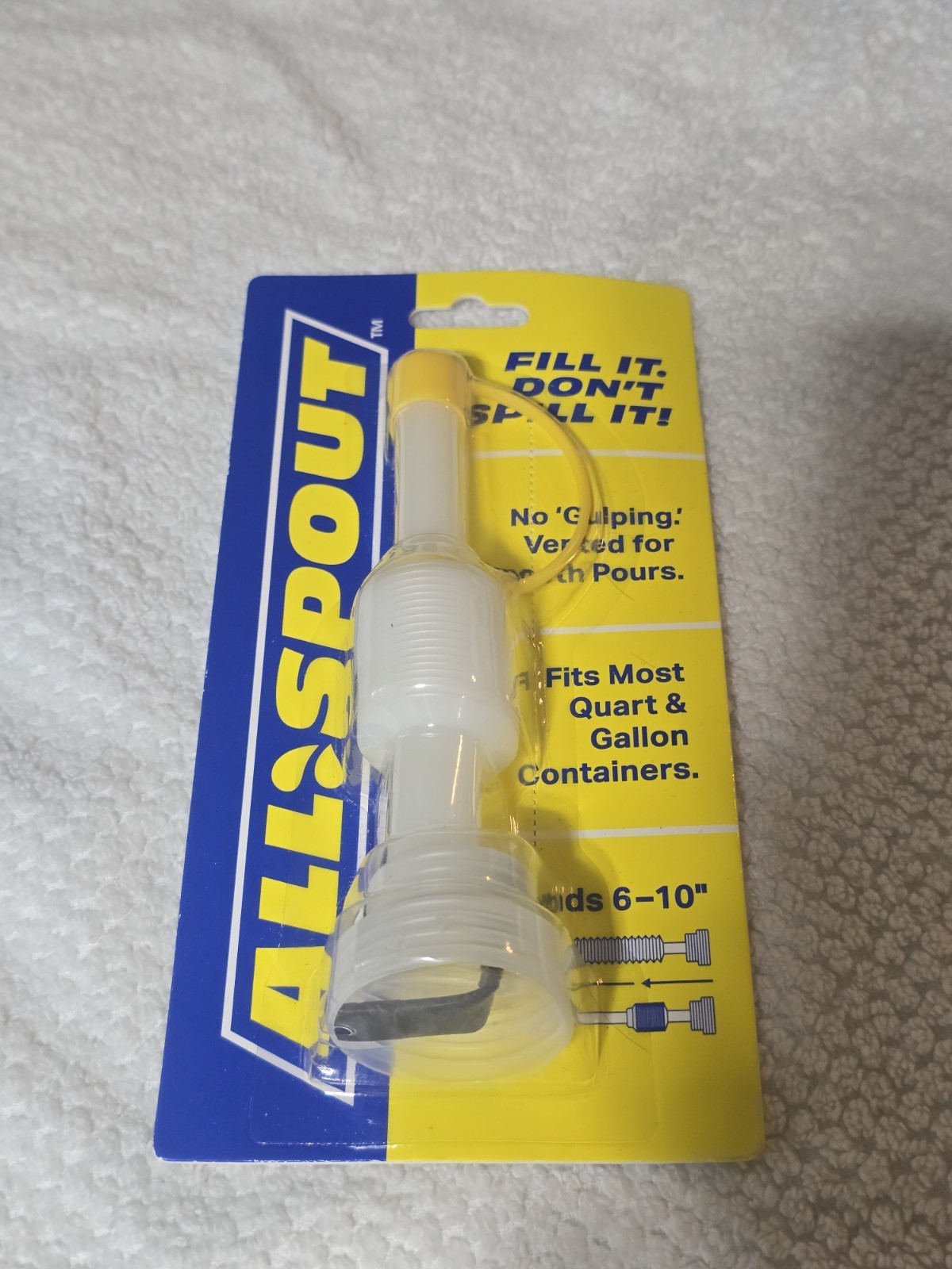 – Collapsible Vented Spout – Replaces Traditional Funnels – 1 Pack