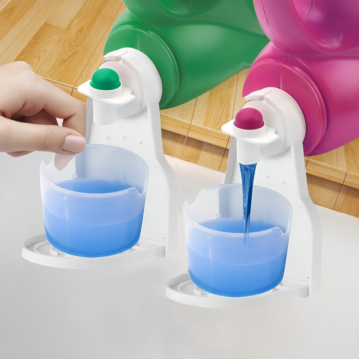 [2 Pack] Laundry Liquid Detergent Drip Catcher/Cup Holder