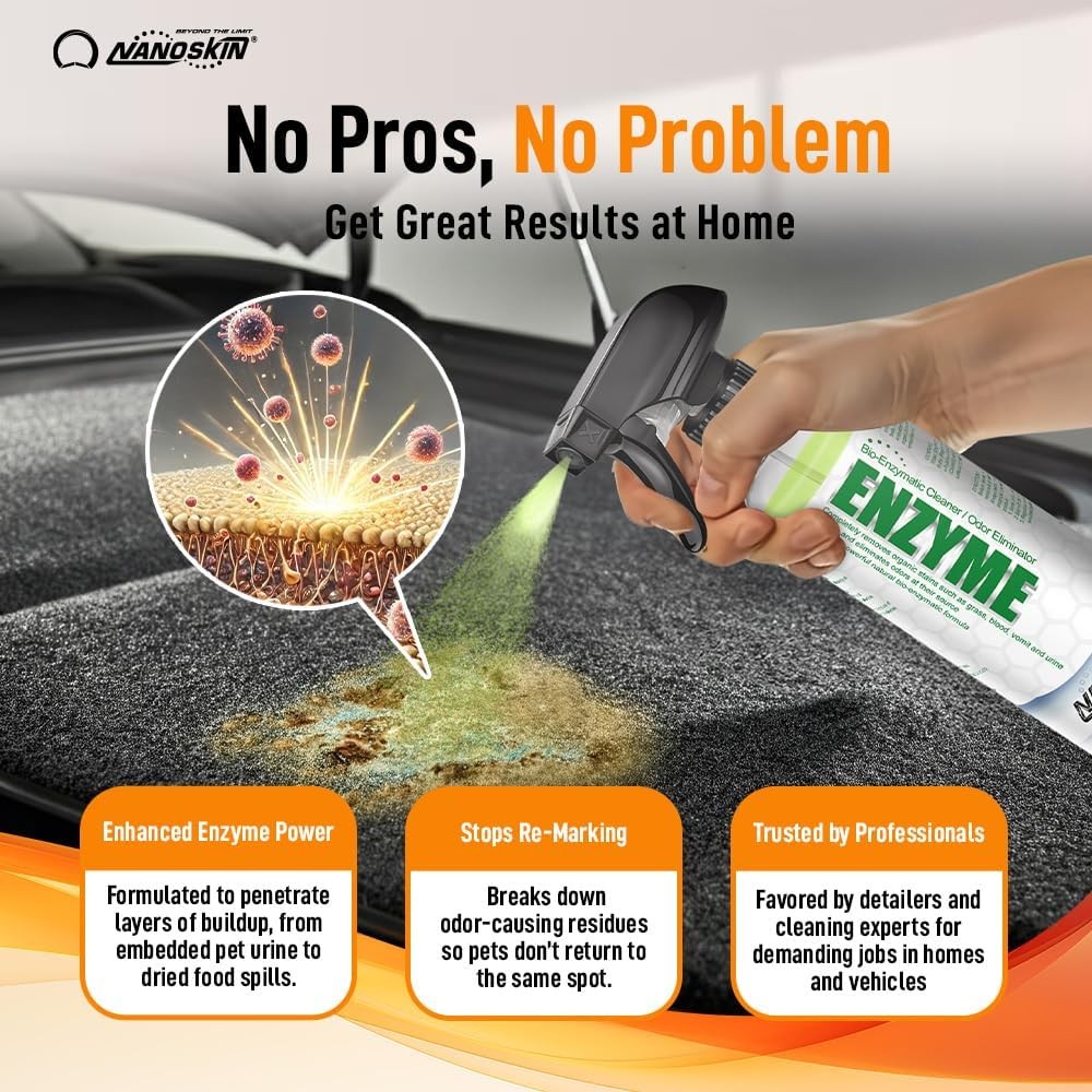 ENZYME Multi-Purpose Cleaner & Odor Eliminator 1 Gallon – Removes Complex Org…