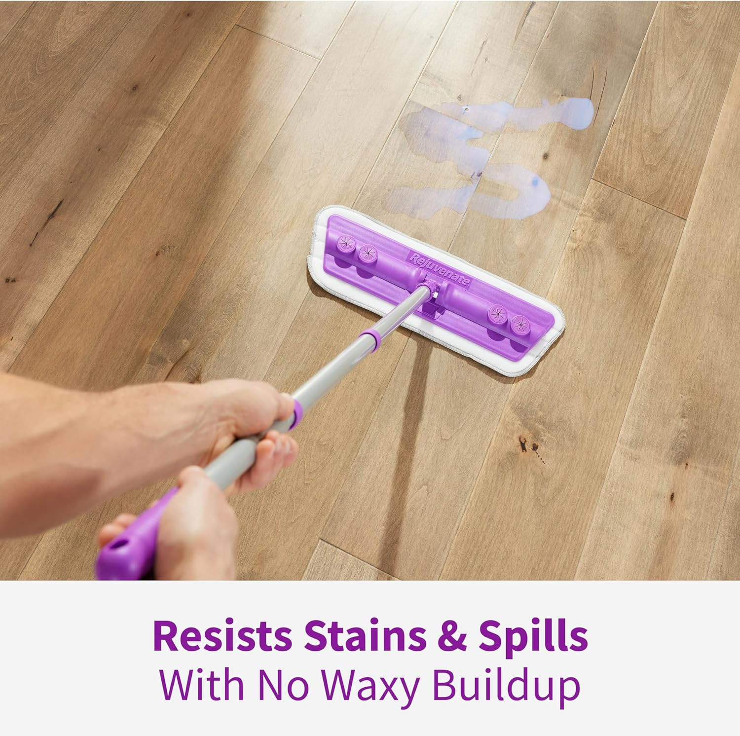 Wood Floor Restorer & Polish – Easy Mop Application, Satin Finish, 128 Oz