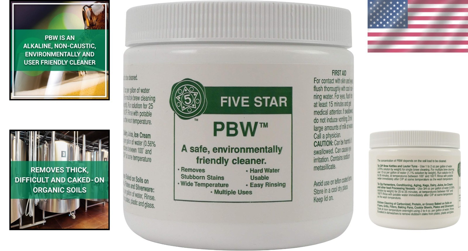 16 oz PBW Non-Caustic Cleaner – Ideal for Cooking Gear & Stubborn Stains