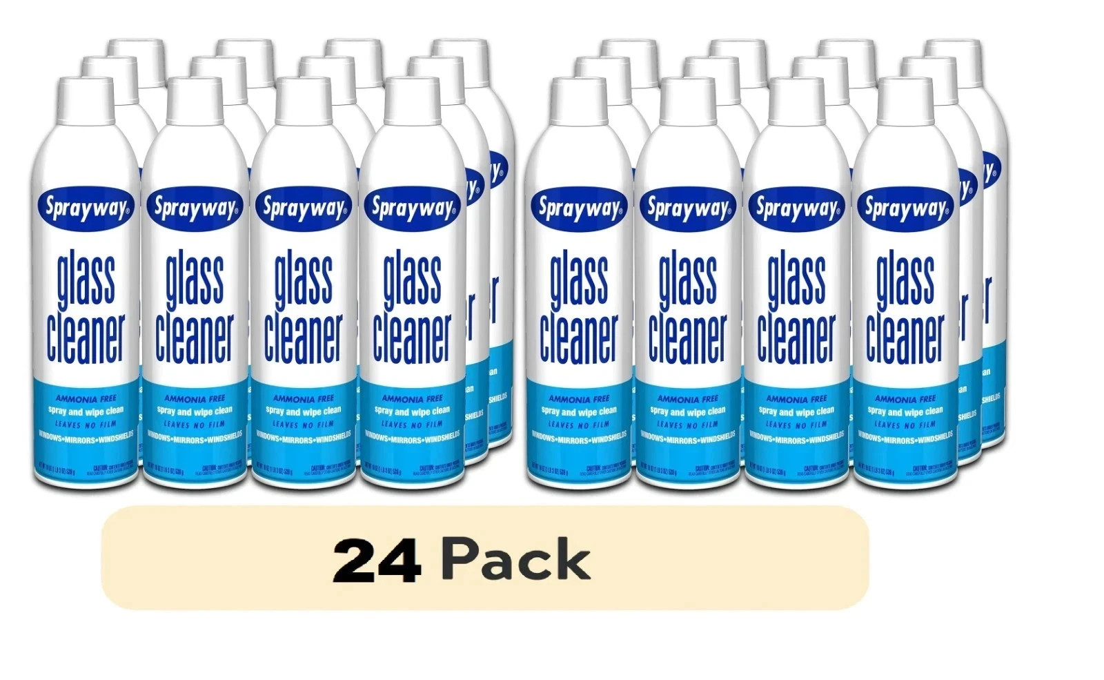 24 Pack Sprayway Glass Cleaner, 19oz FREE SHIPPING
