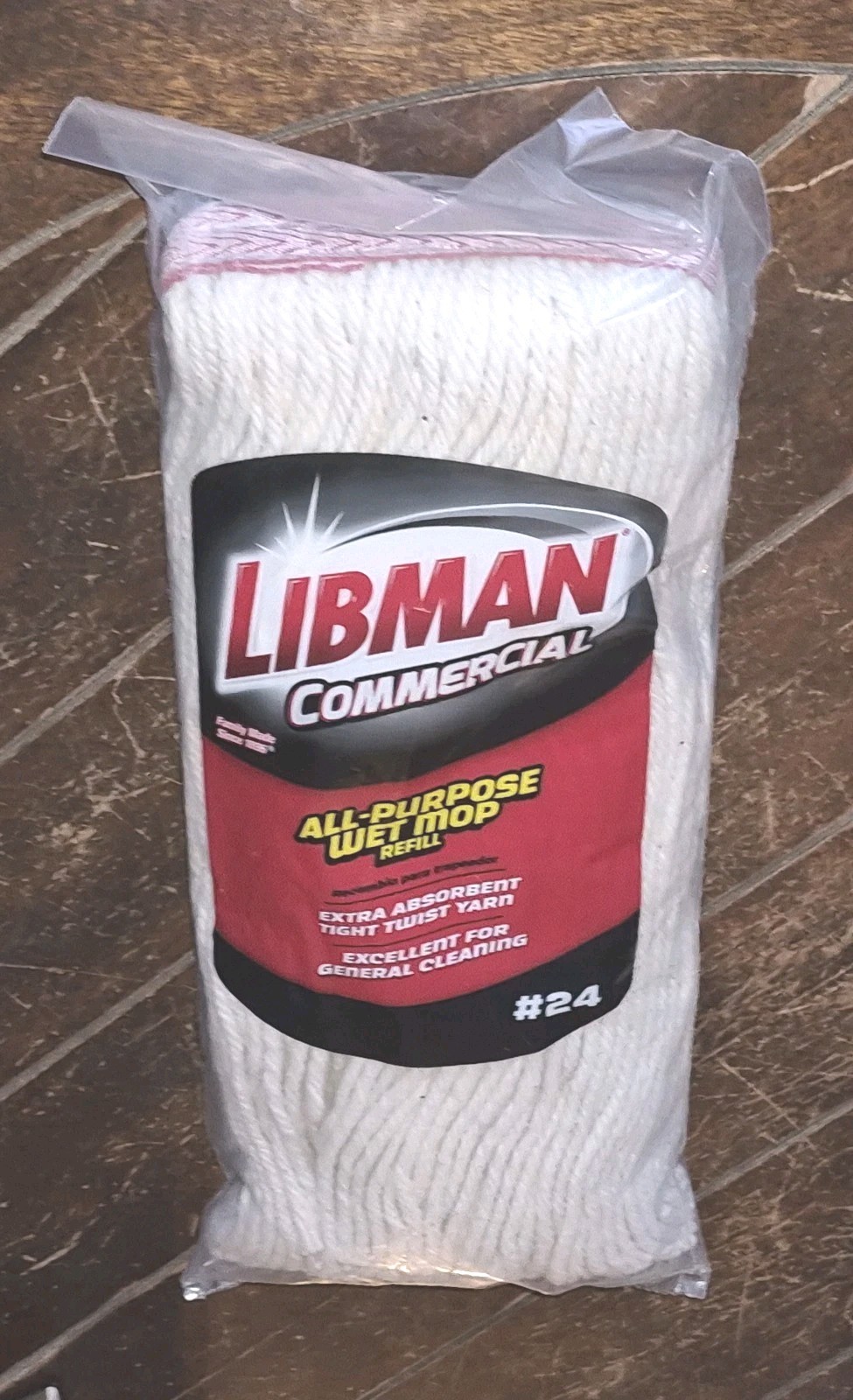 LIBMAN Commercial #24 All – Purpose Wet Mop Refill *Tight Twist Yarn* #00975
