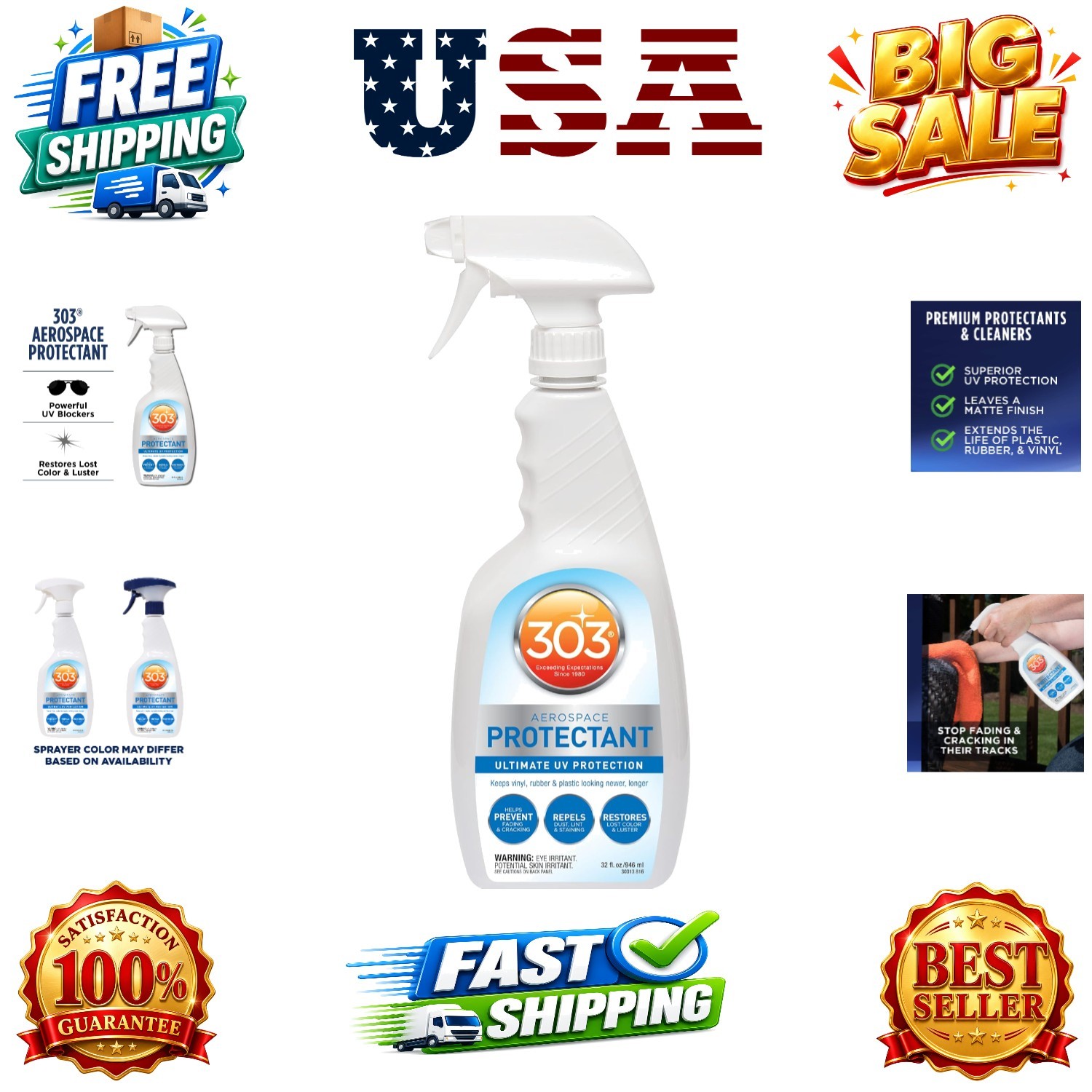 Aerospace Protectant Spray, UV Protection for Outdoor Surfaces – Protects Vin…
