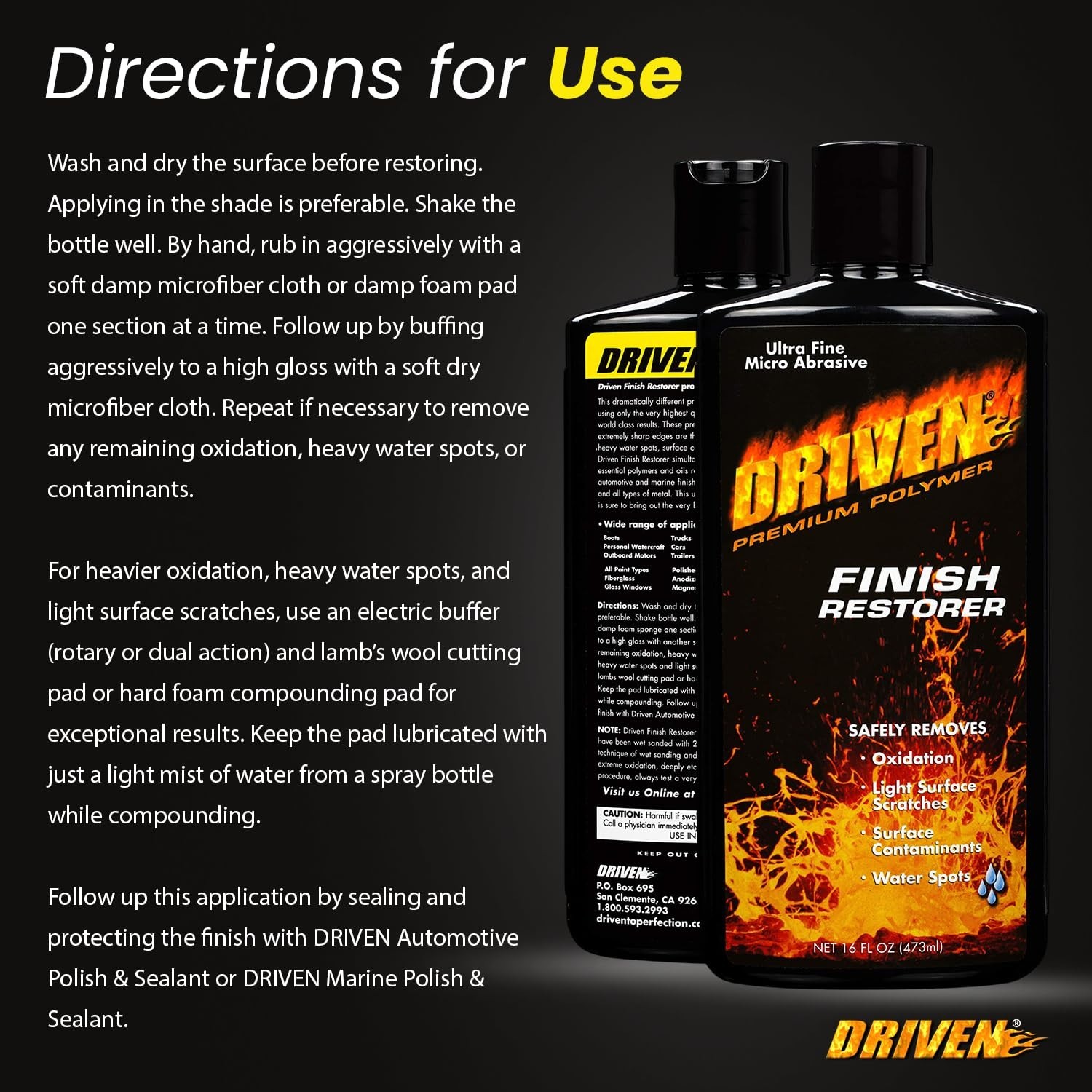 Finish Restorer for Cars and Boats – Removes Oxidation and Scratches