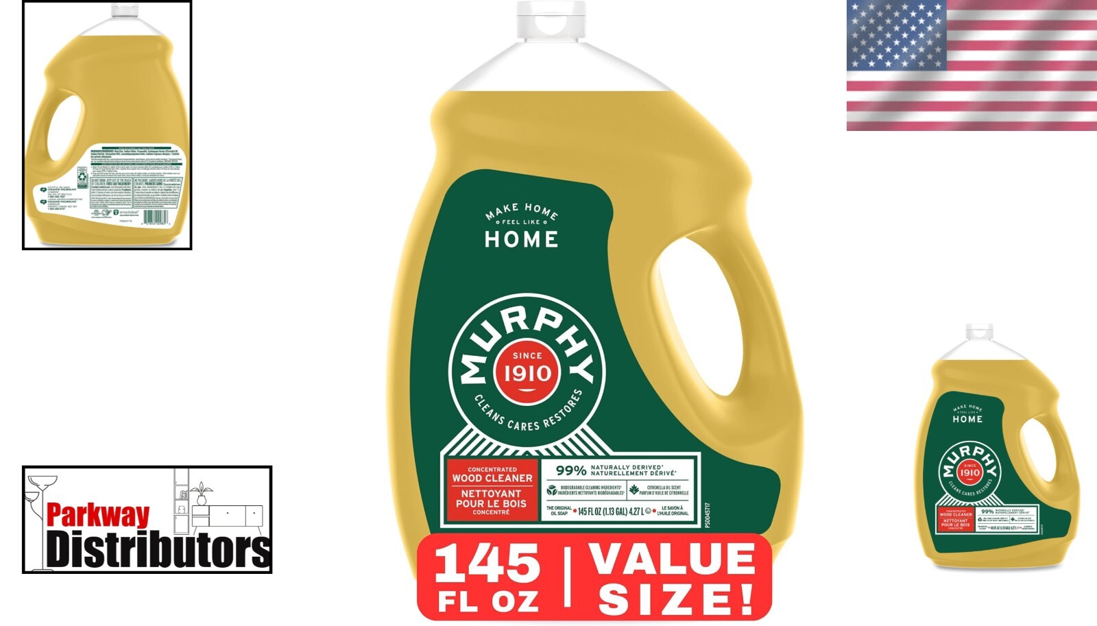 Citronella-Scented Wood Cleaner 145 oz – Versatile and Phosphate-Free Formula