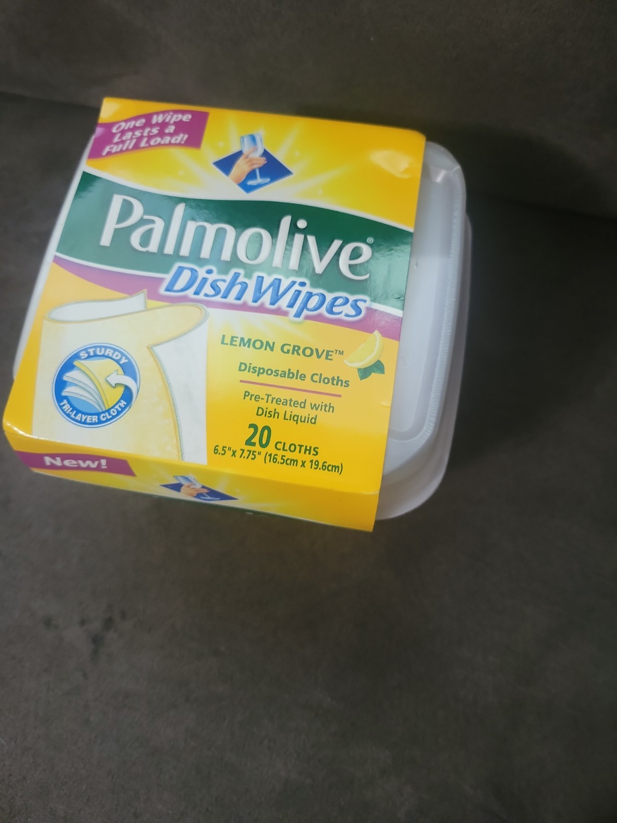 Palmolive Dish Wipes Lemon Grove Pretreated Disposable Cloths Discontinued 20 Ct