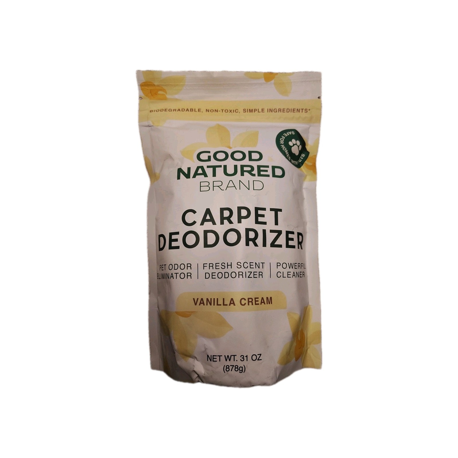 Good Natured Brand Carpet Deodorizer Vanilla Cream 31 Oz Non-toxic Pet Safe