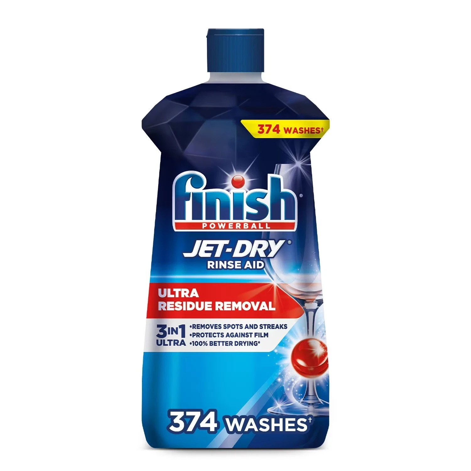 Finish Jet-Dry Rinse Aid, streak-free finish 38 fl. oz. Free Shipping