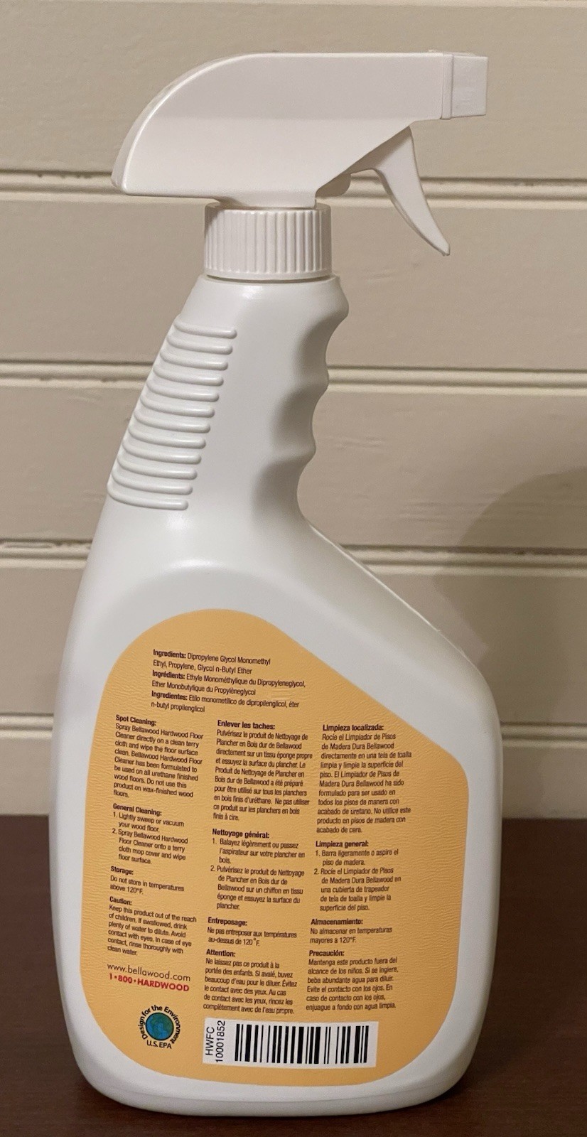 Bellawood Hardwood Laminate Ceramic Vinyl spray with pump ready to use 32 oz NEW