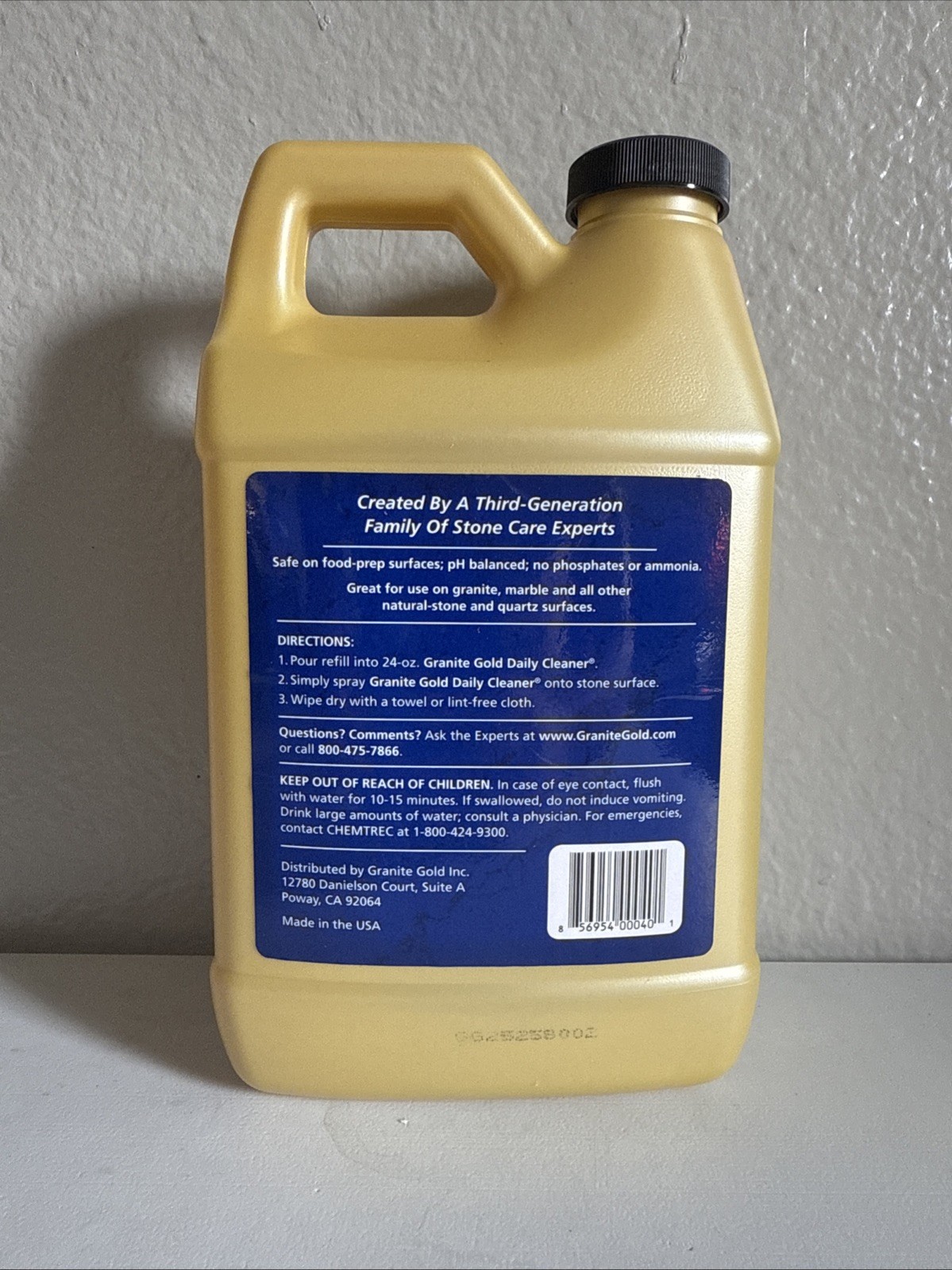 Granite Gold Daily Cleaner Refill 64 oz Liquid STREAK-FREE FORMULA