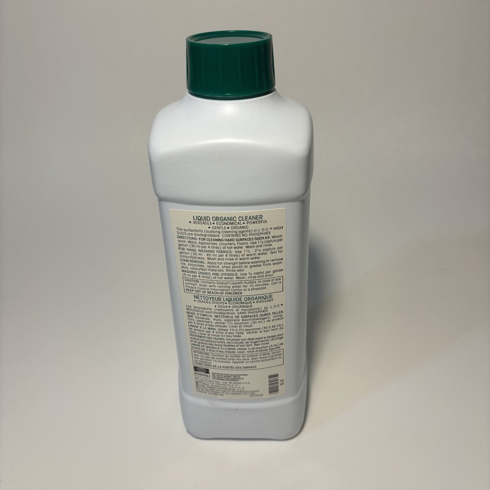 NOS Vintge 1994 Amway LOC Liquid Organic Cleaner High Suds 33.8 Oz