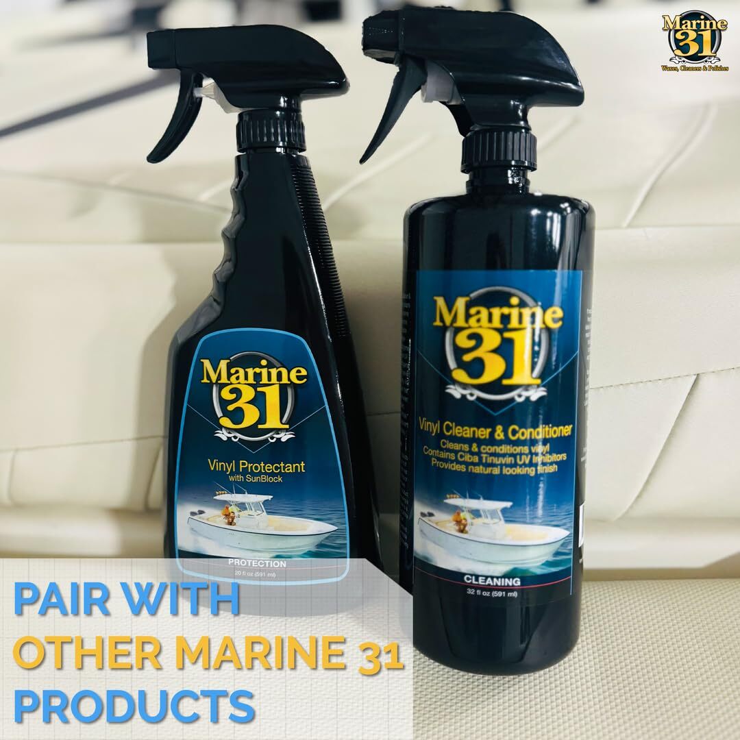 Vinyl Protectant with Sunblock – Prevents Fading & Cracking – Safe for Boats …