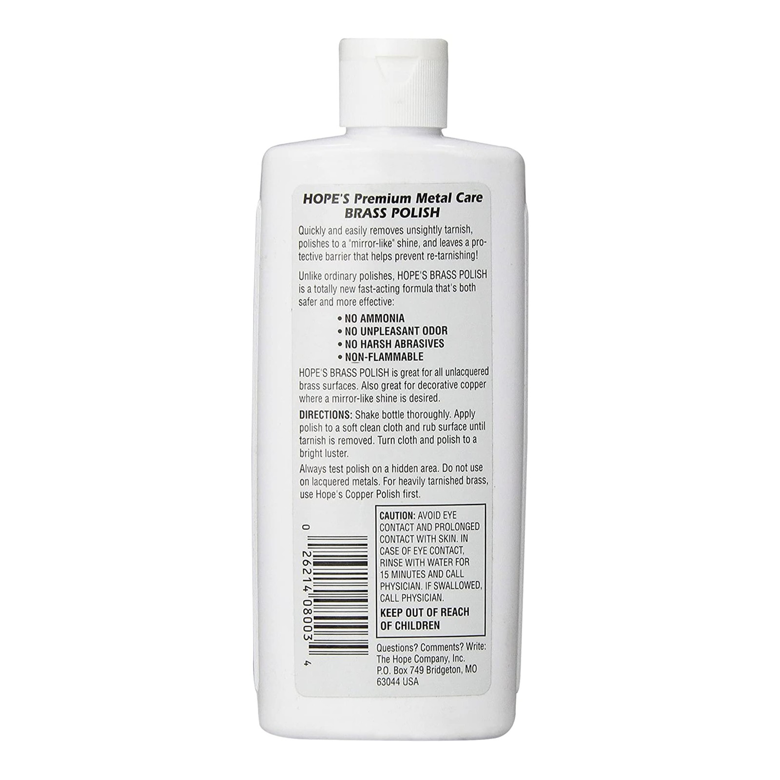 HOPE’S Brass Polish and Cleaner, Prevents Tarnish, Safe for Brass, Copper, Ch…