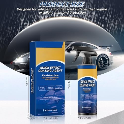 2PCS Quick Effect Car Coating Spray – Coat Wax & Scratch Car Wax – 2 Pack