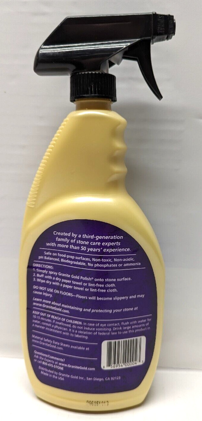Granite Gold 24oz trigger spray Polish Granite Marble Travertine & Quartz
