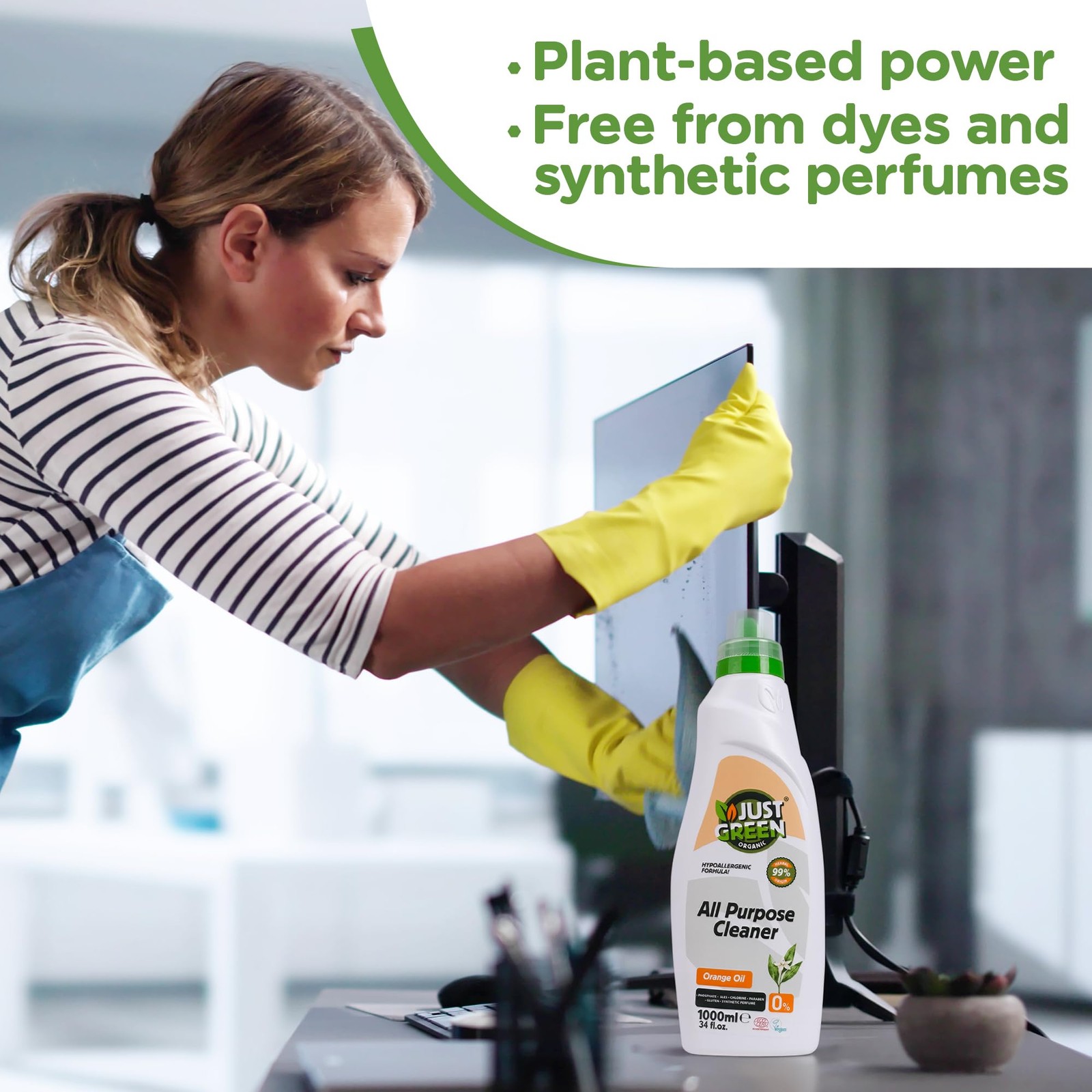 All Purpose Cleaner Spray, Plant-Based Multi-Surface Cleaner, Non-Toxic, Hypo…