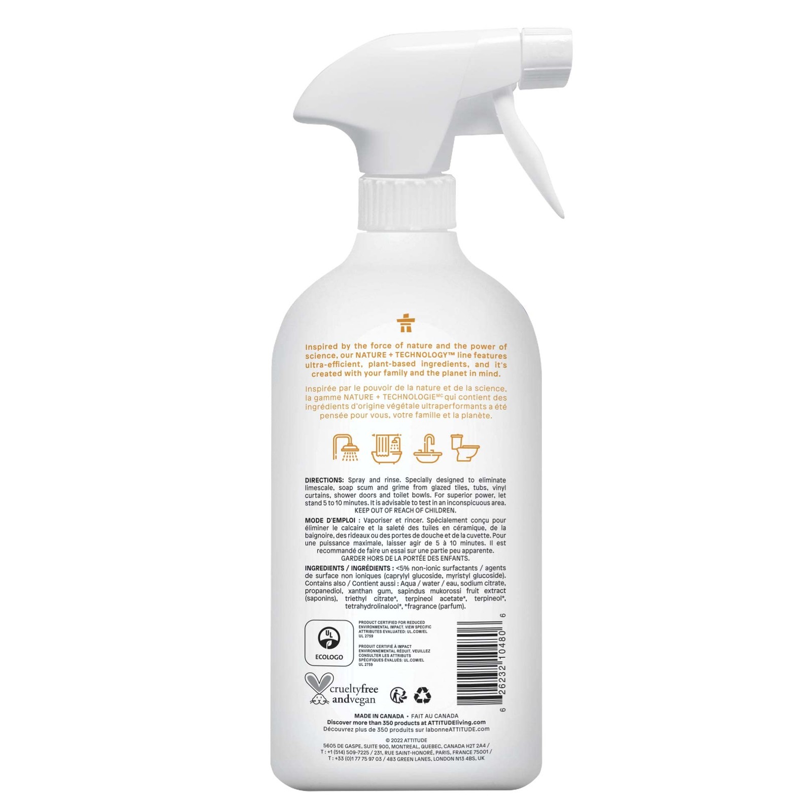 Bathroom Cleaner Spray, EWG Verified, Plant-Based & Vegan, Safe for Bathroom …