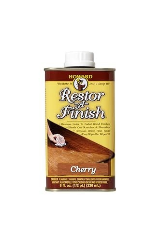 Restor-A-Finish Wood Furniture Repair, 8 oz Cherry Stain, Revive & Restore Finis
