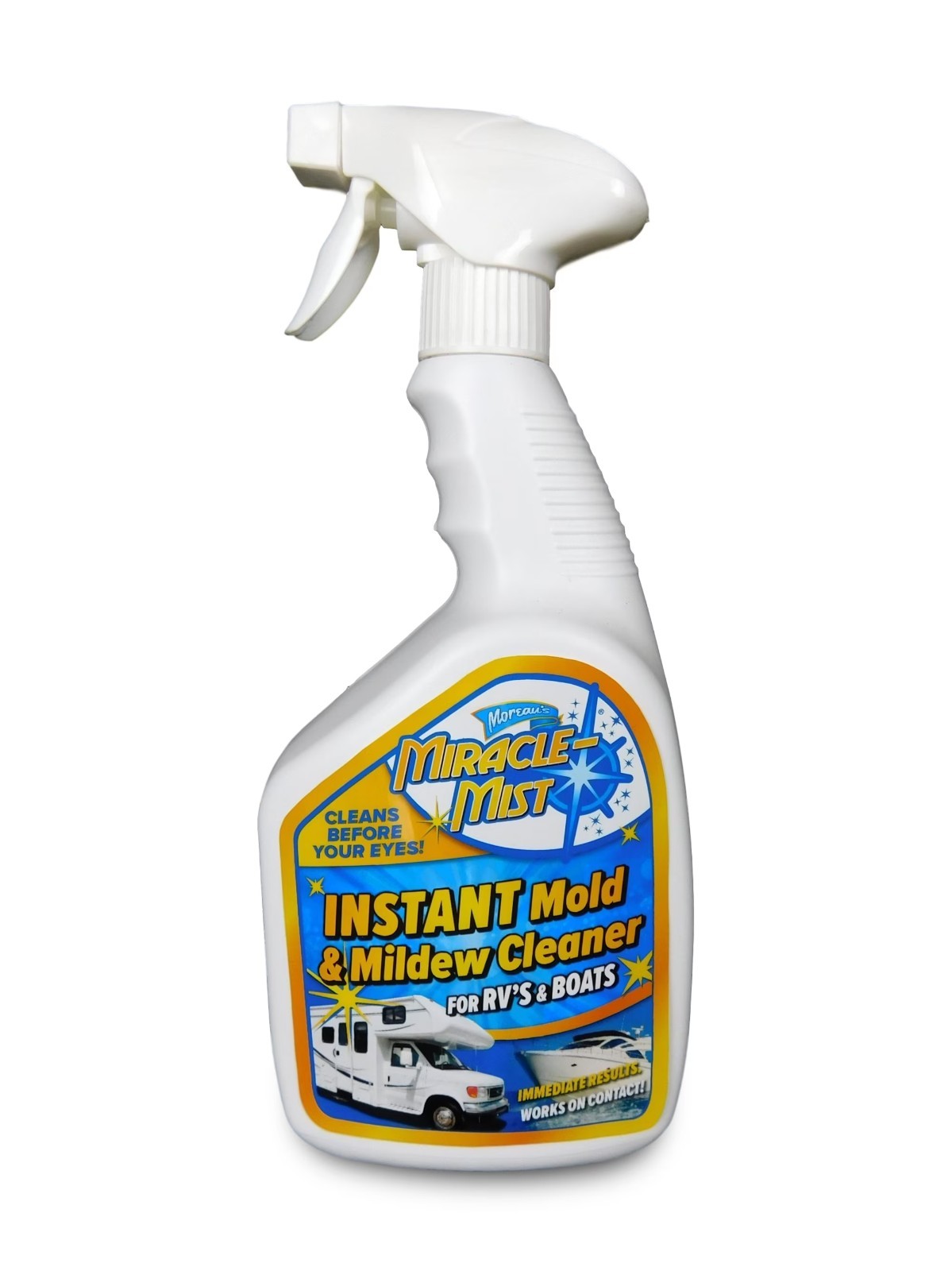 Miraclemist Instant Mold and Mildew Spray Remover for RV and Boat Exterioran