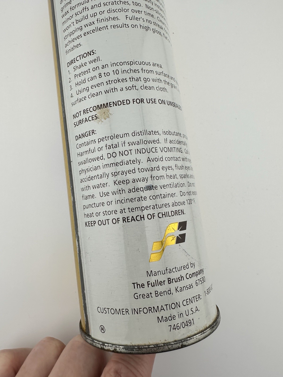 VTG NEW OLD STOCK Fuller Panel Cleaner for Wood Paneling USA Made 15.5 Oz
