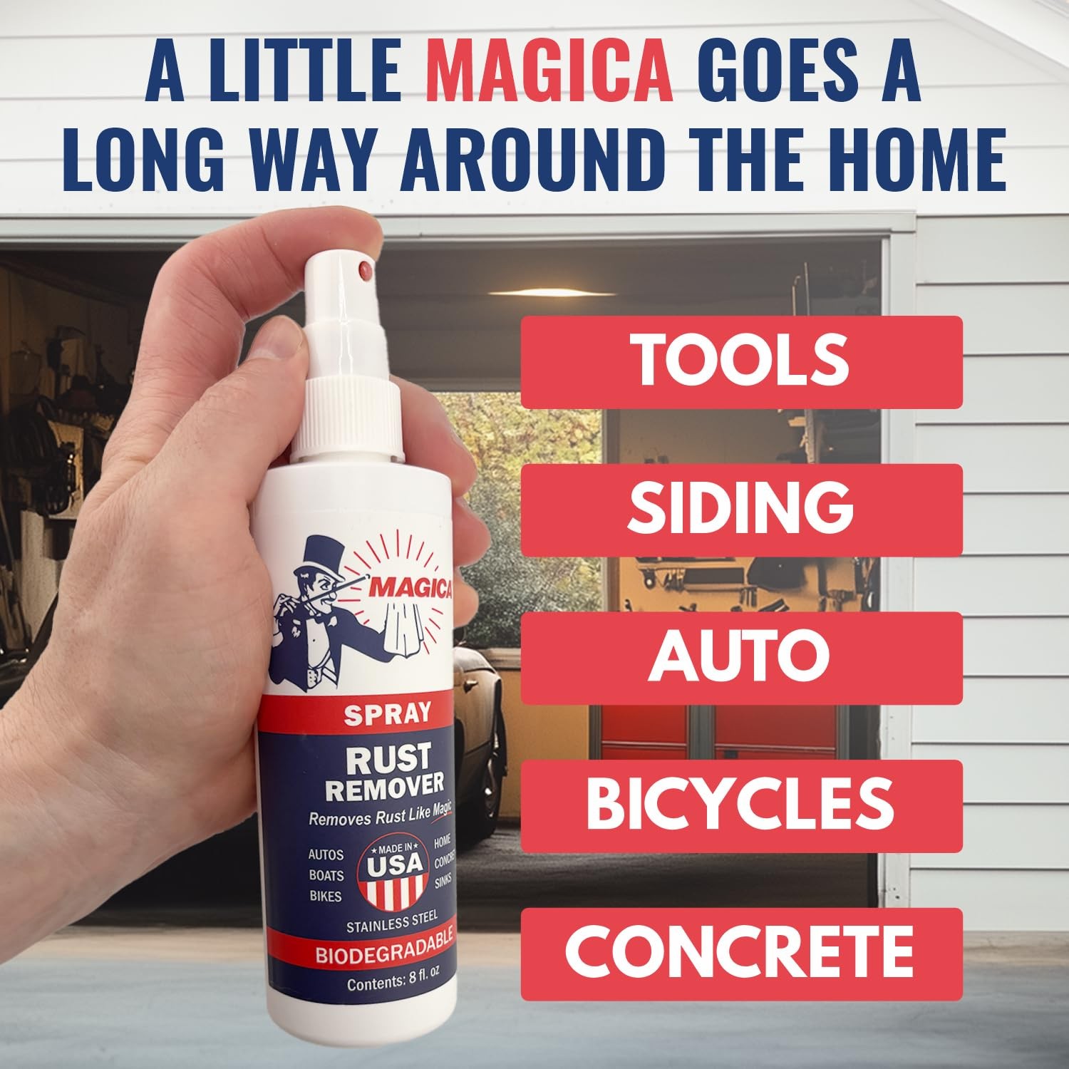 Magica® Rust Remover (8oz Spray) Reliably Removing Rust Stains for over 35 ye…