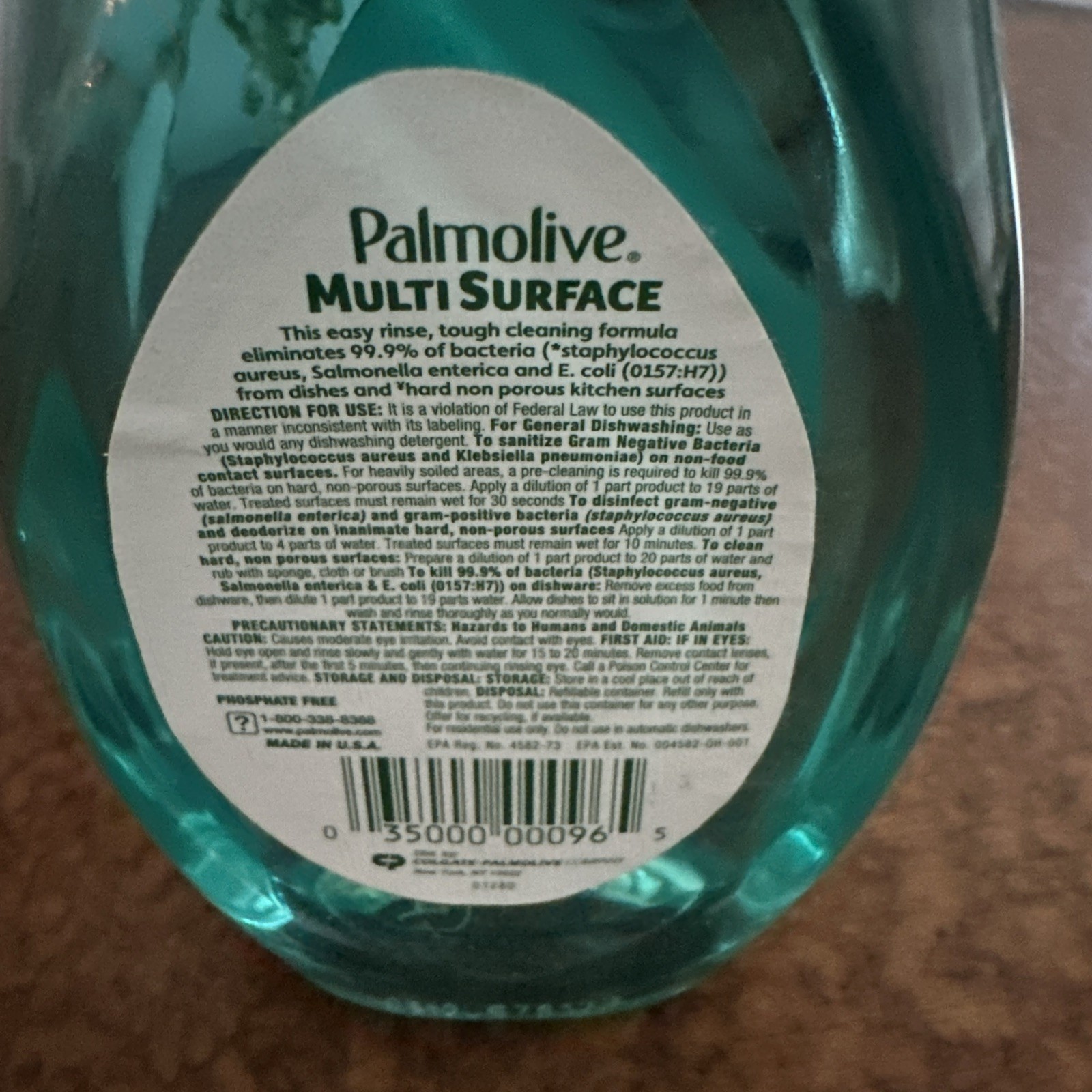 NEW Palmolive Multi Surface Dish Soap & Multi-Surface Cleaner RARE 10 FL OZ Disc