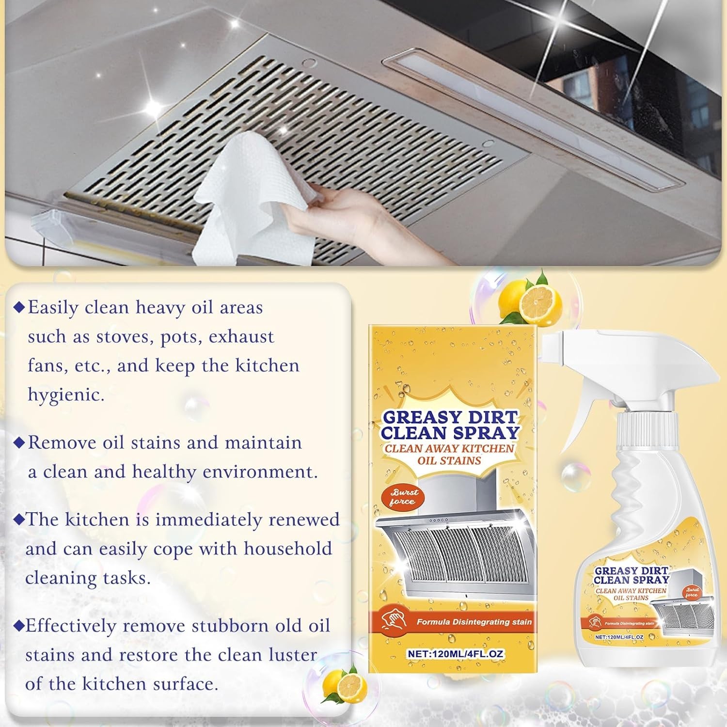2Pcs Alien Multi-Purpose Stain Remover, All Purpose Cleaner Spray, Powerful Clea