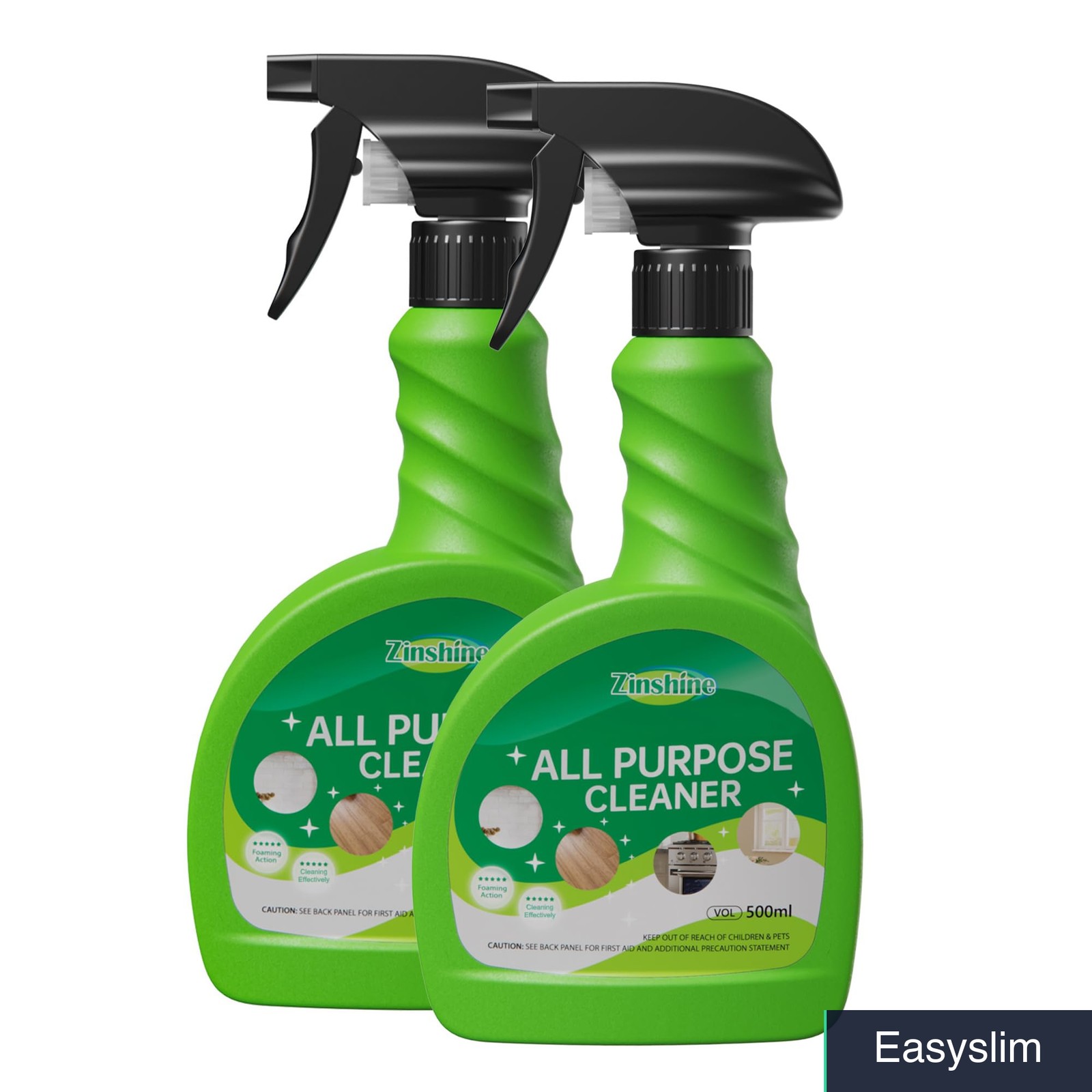 Multi-Purpose Cleaner Spray 17 Fl Oz Glass Stainless Steel 2 Pack