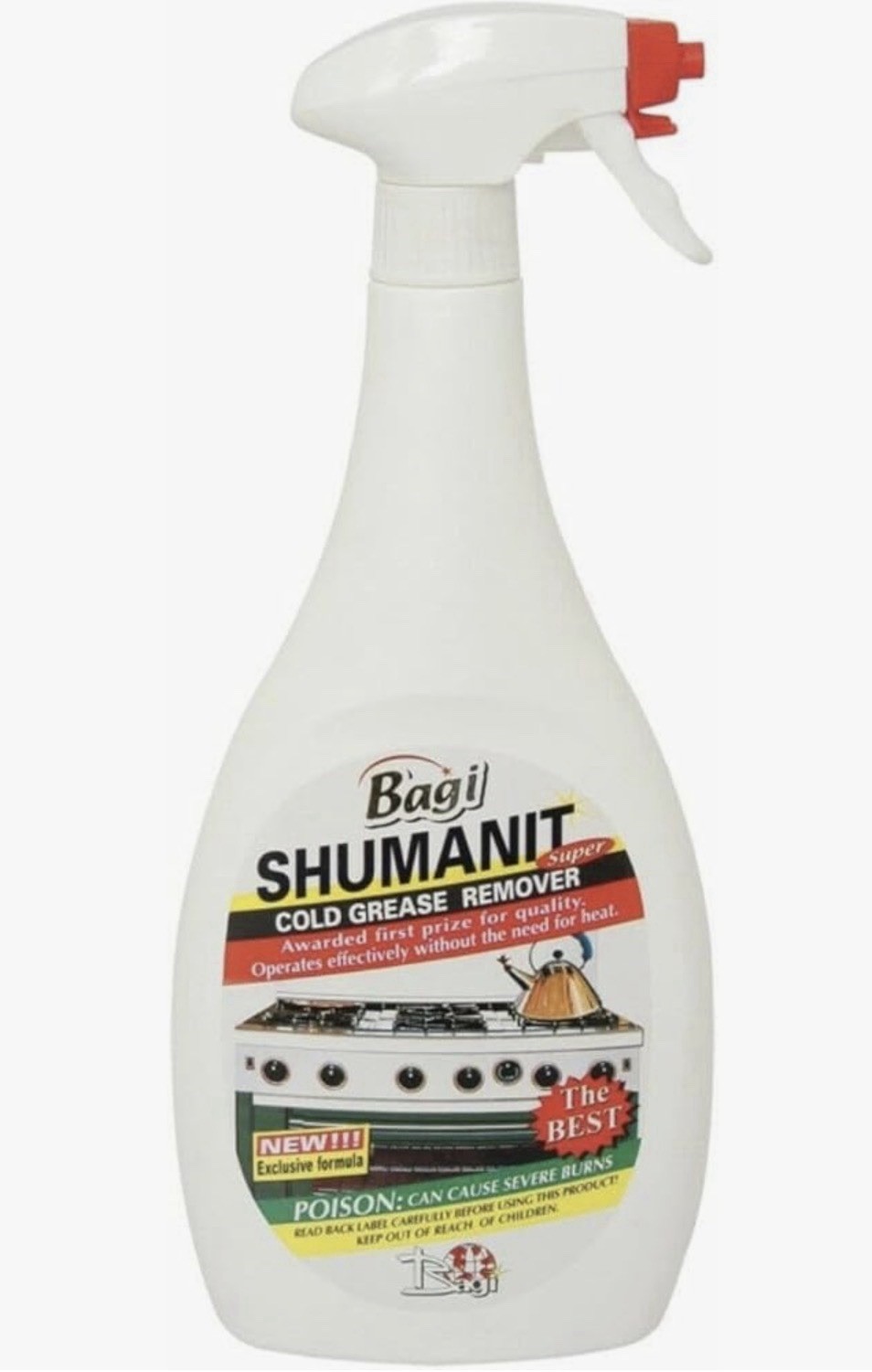BAGI SHUMANIT Cold Grease Remover 25.4FL Oz Brand New