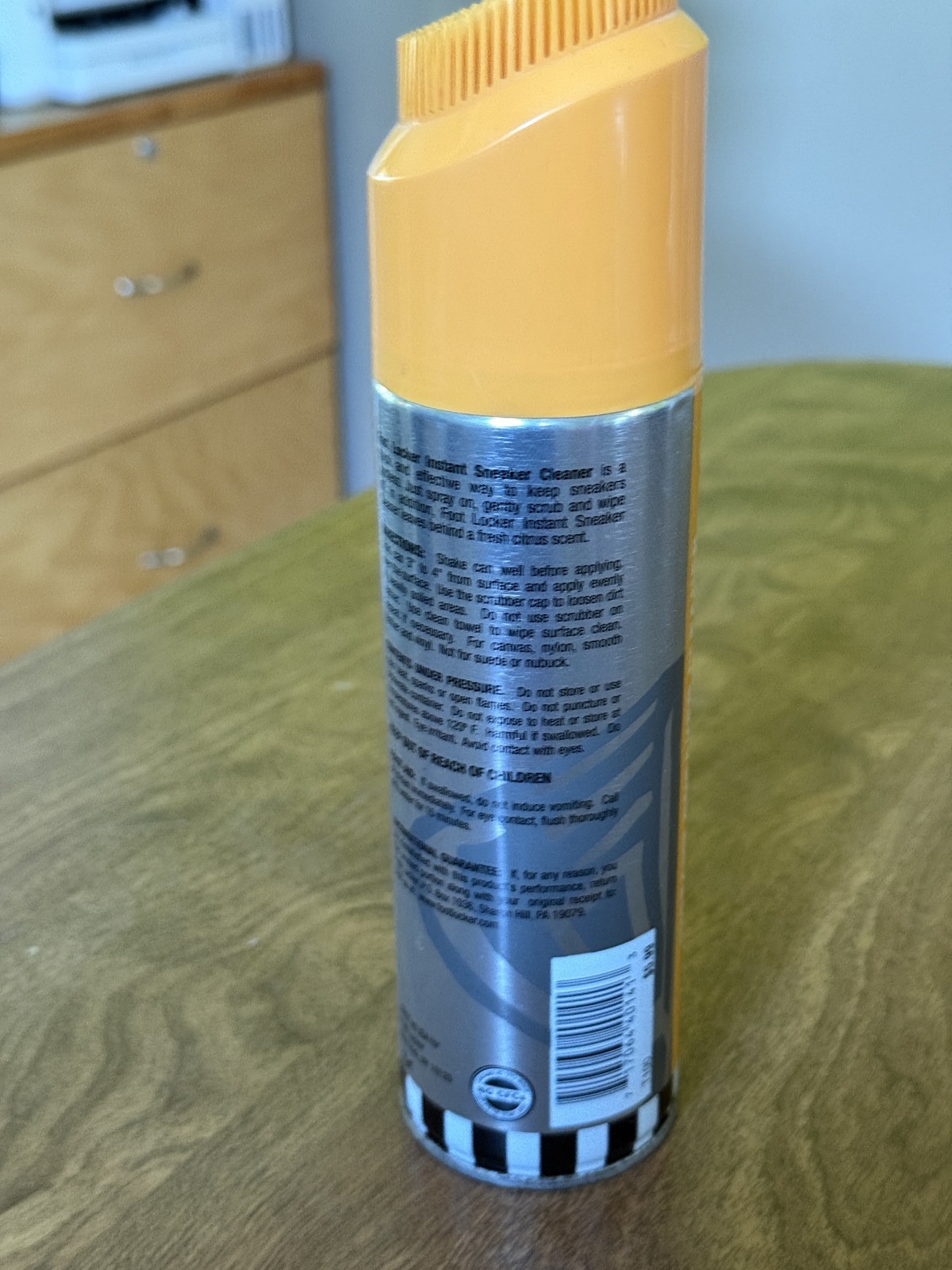 Foot Locker Instant Sneaker Cleaner Spray Aerosol 11 oz with Built-in Brush