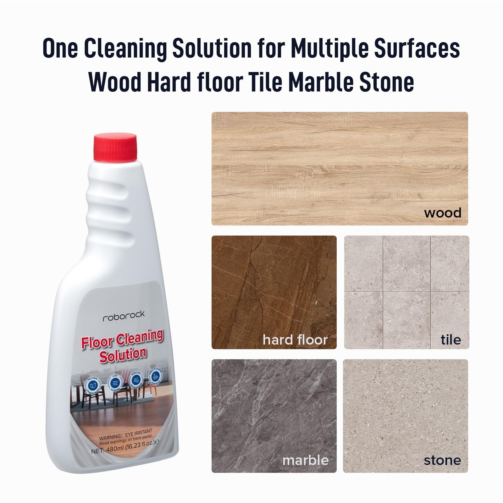 Roborock Floor Cleaning Solution for Hardwood & Tile, 16.2 FL OZ