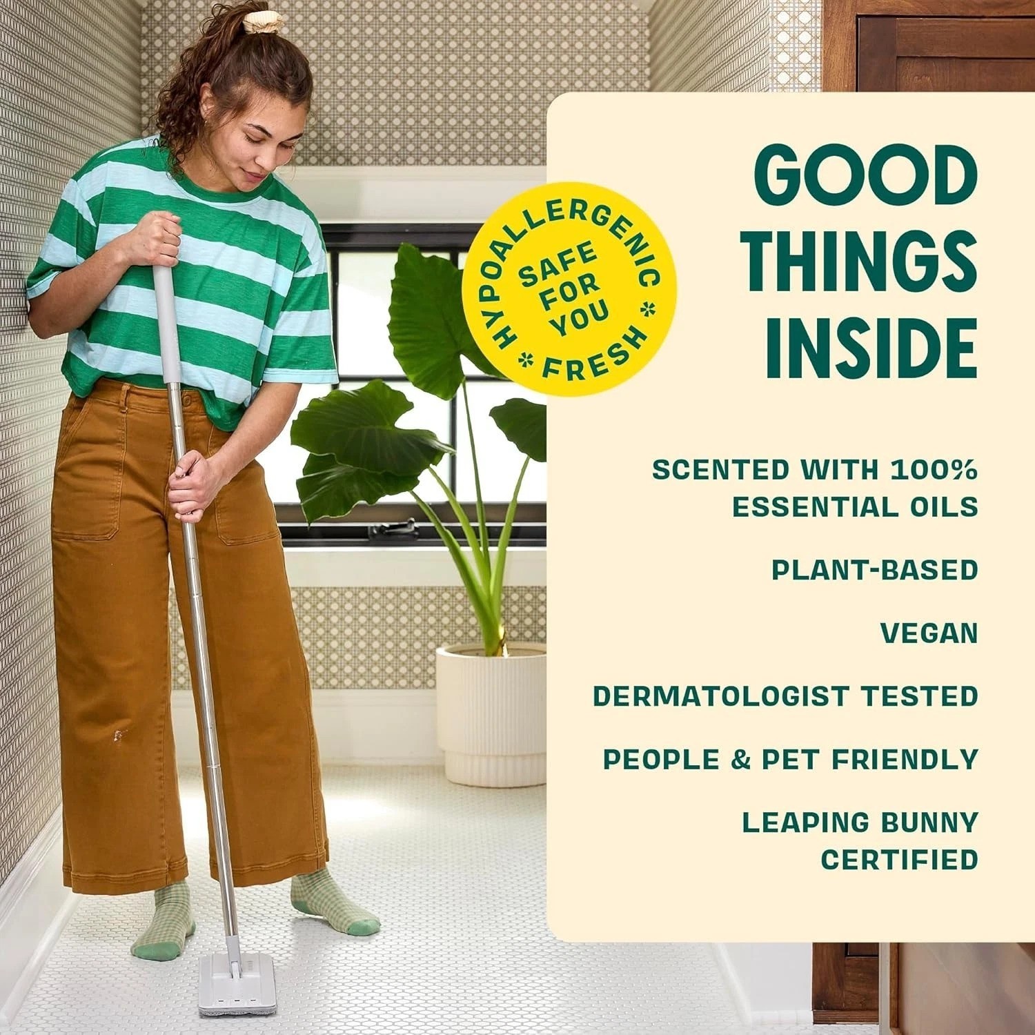 Ultra Concentrated Floor Cleaner Lemon 6pk – Natural Vinegar Wash, Makes 16 Gal