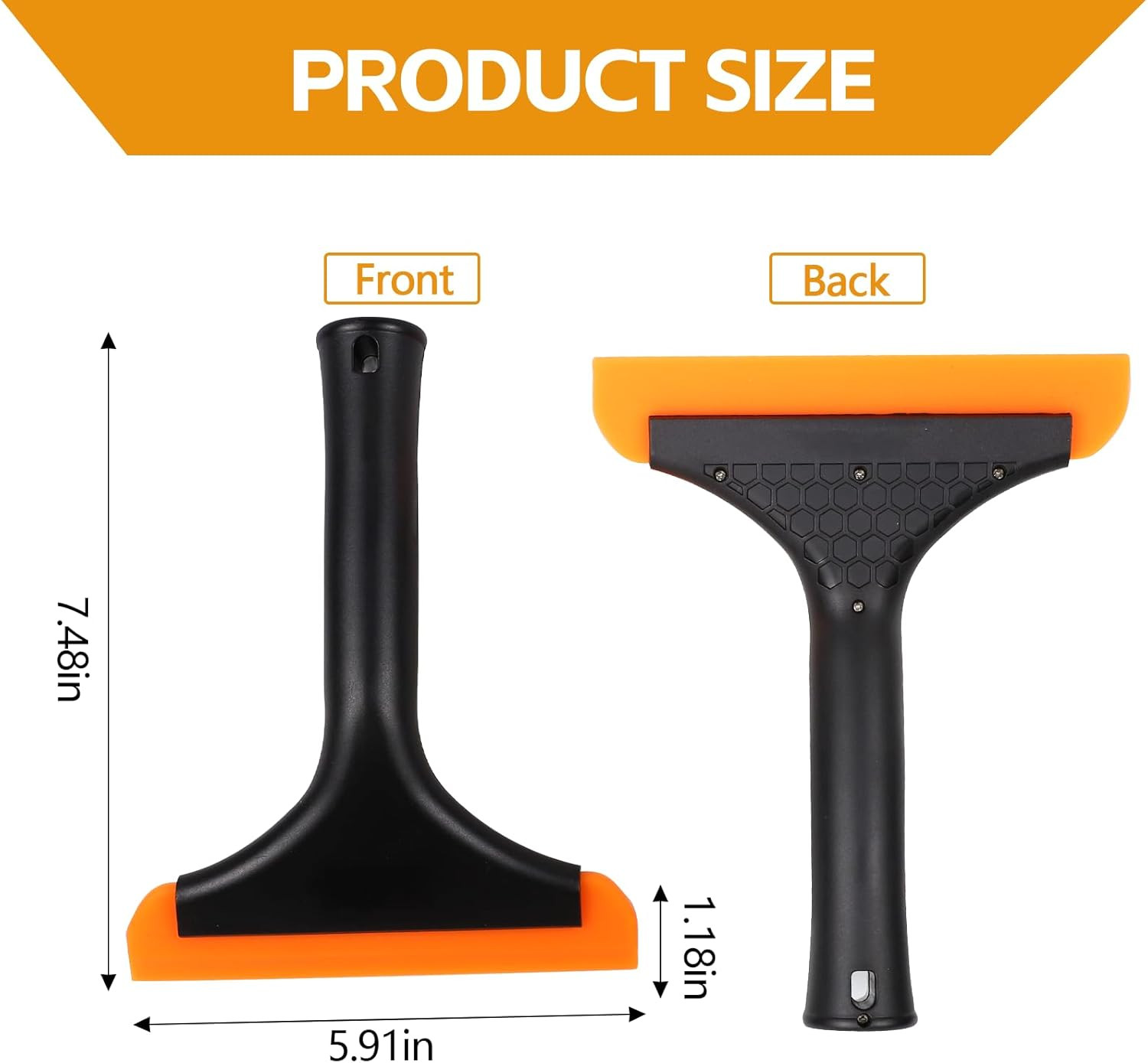 2PCS Silicone Squeegee, Small Squeegee for Car, Automotive Mini Window Squeegees