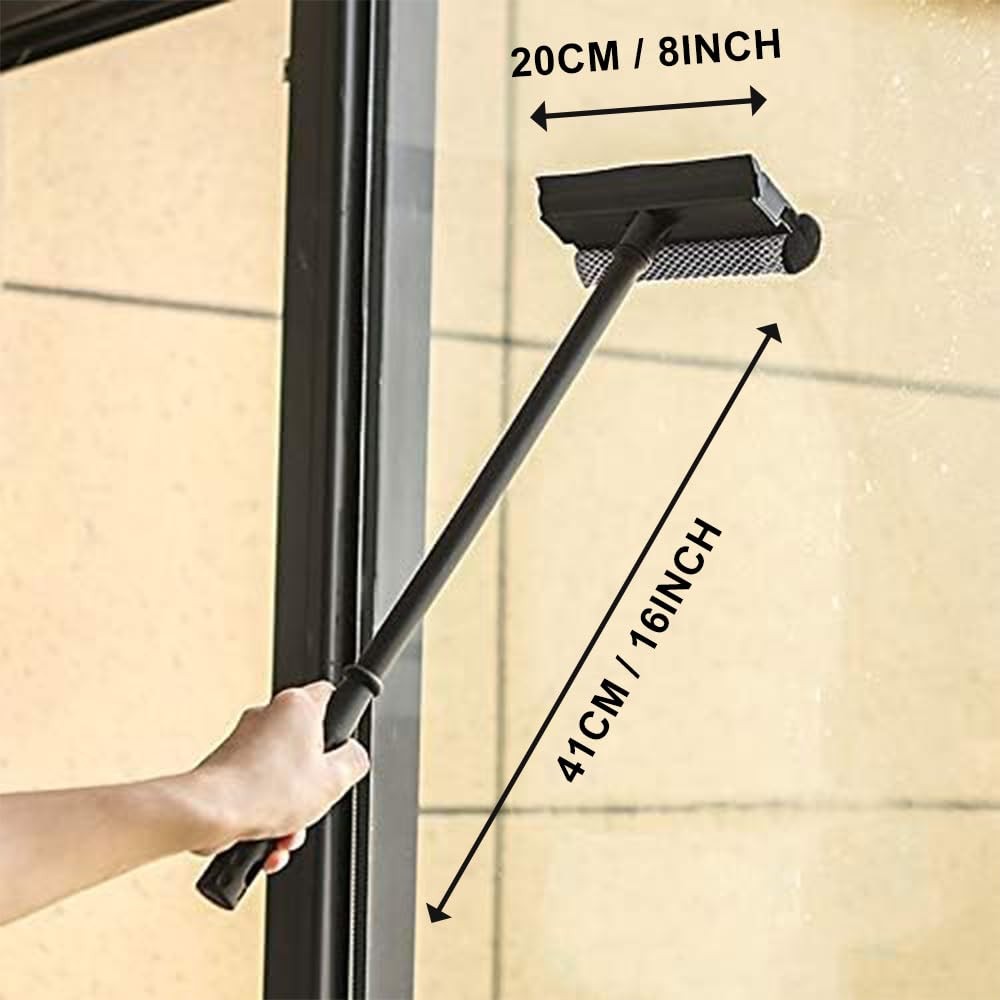 “Window Squeegee Cleaning Tool for Cars and Home Windshield Sponge & Rubber”