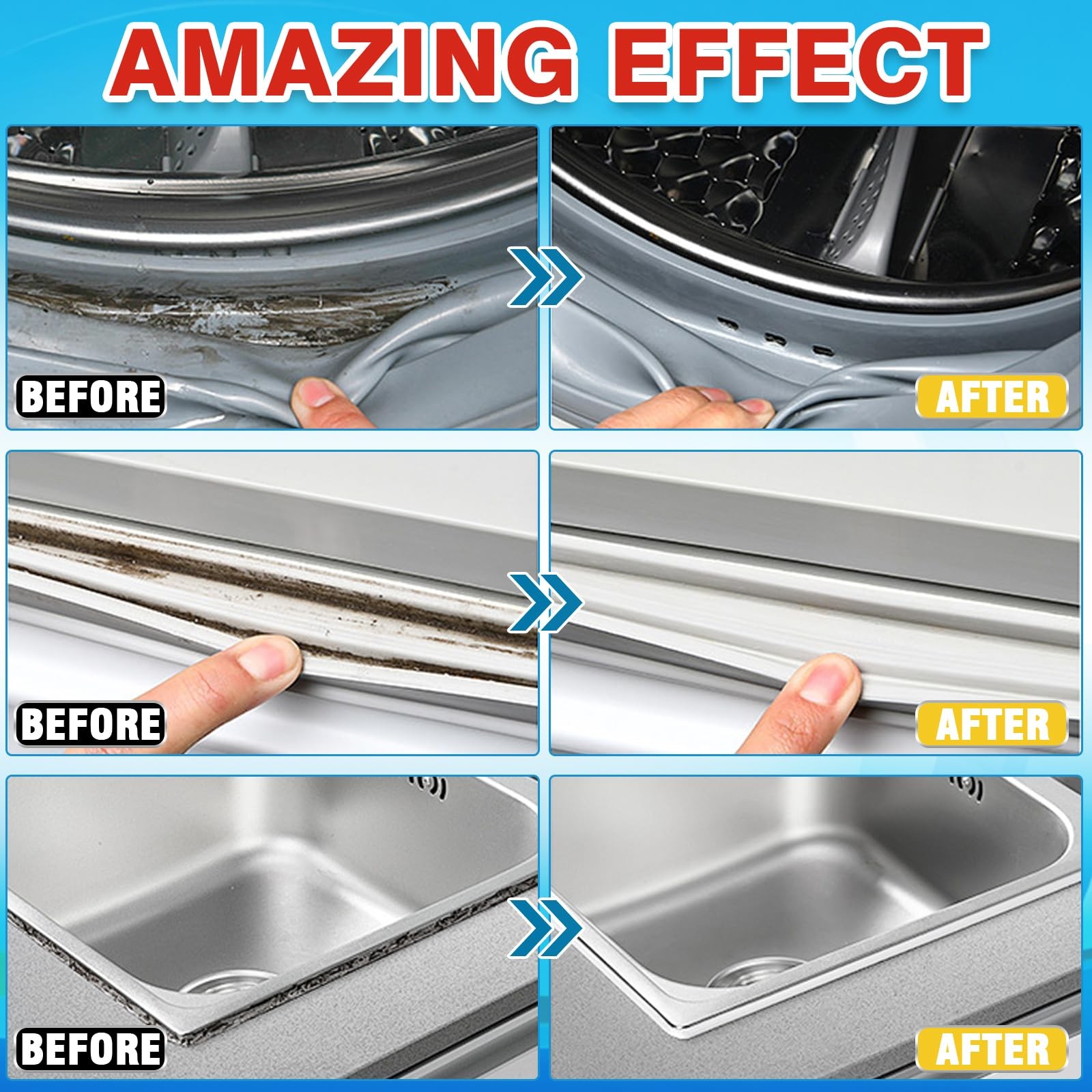 Mold 8 Fl Oz – Deep Cleaning for Washing Machine Gasket, Bathroom Mold, Tile …