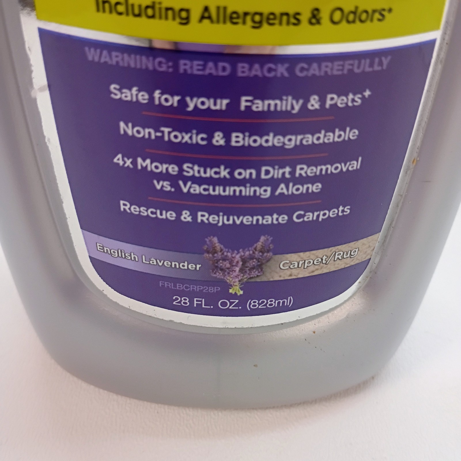 Shark Low Moisture No Rinse Carpet Rug Shampoo English Lavender NEW Concentrate
