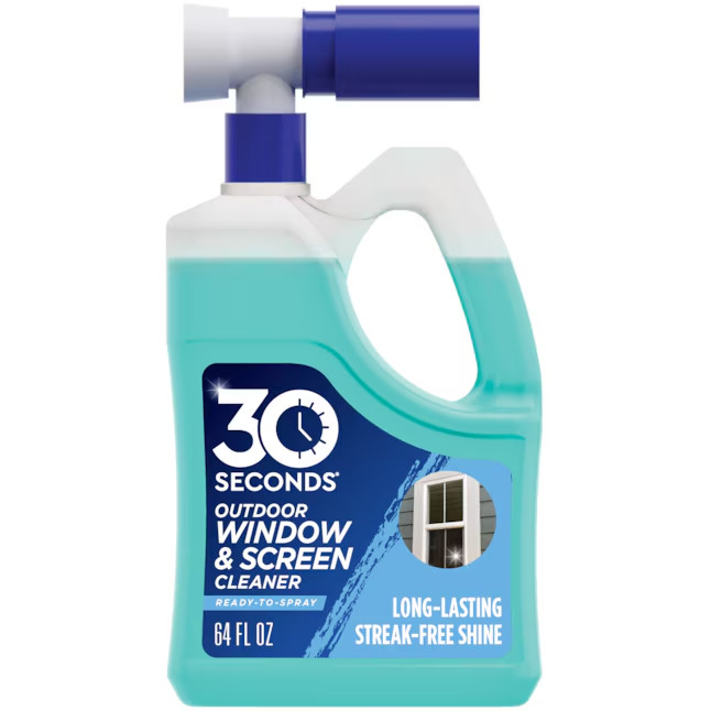 30 SECONDS Ready to Use Window and Screen 64fl oz Hose end sprayer Glass cleaner