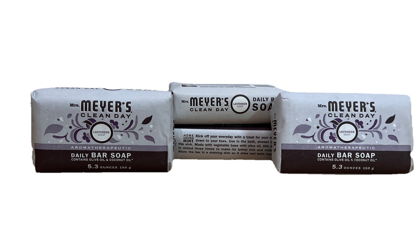 Mrs. Meyer’s Clean Day Lavender Scent Bar Soap 5.3 Oz. Pack Of 6