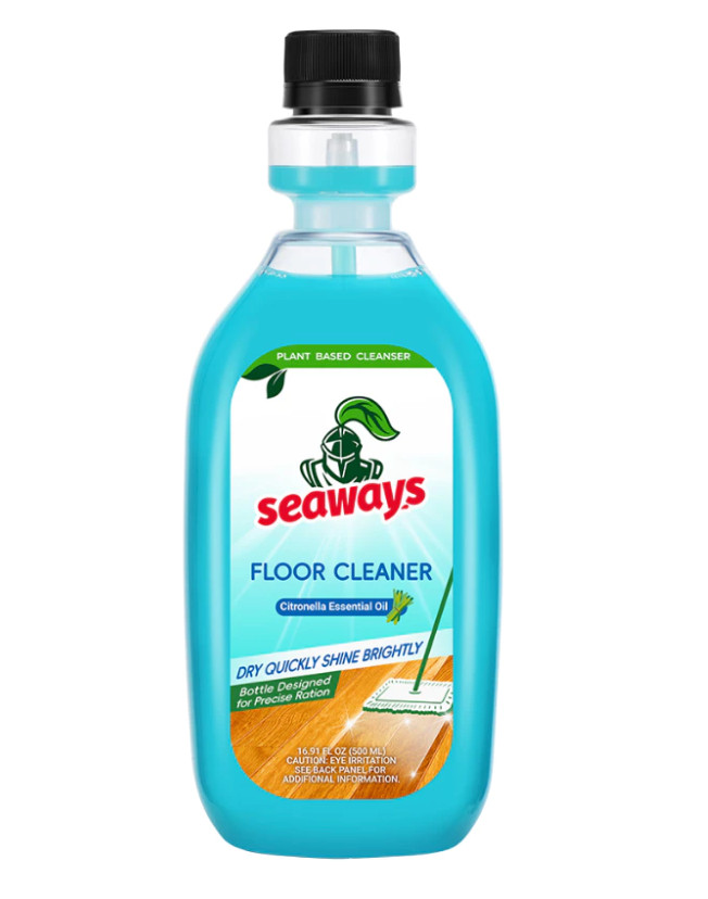 Seaways Plant Based Floor Cleaner 32 oz Citronella Essential Oil Eco Friendly