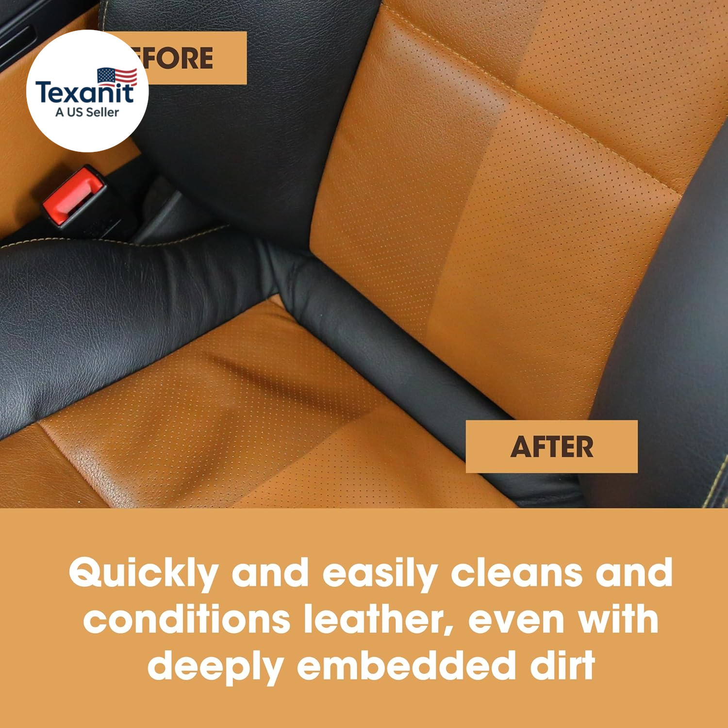 Large Leather Care Kit | Leather Cleaner + Conditioning Protection Cream for Fur