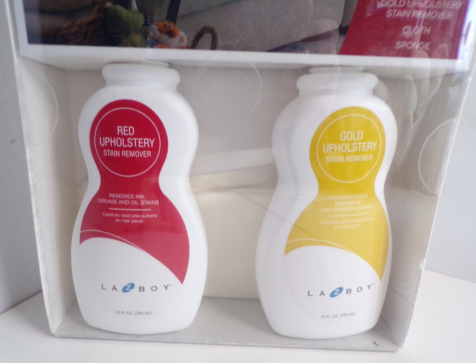 La-Z-Boy Furniture Care Kit Fabric, Red & Gold Upholstery Stain Remover Lazy Boy
