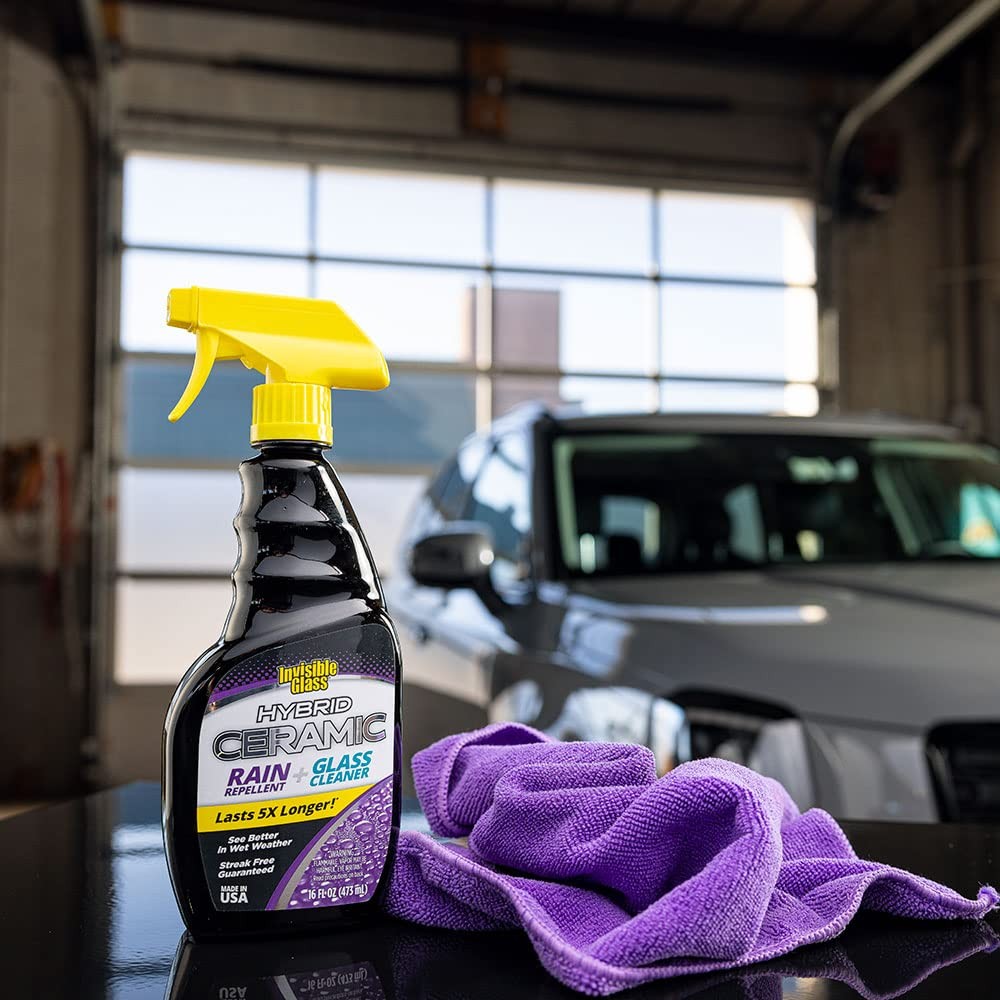 Hybrid Ceramic Rain Repellent Glass Cleaner for Car Windows & Windshields 16