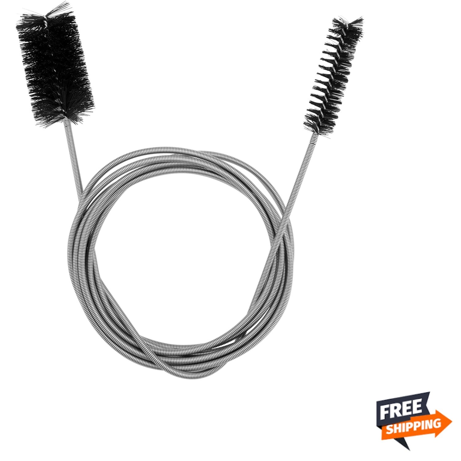 Flexible Metal Tube Brush 66.93 Inch Drain Pipe Cleaning Tool for Narrow Holes