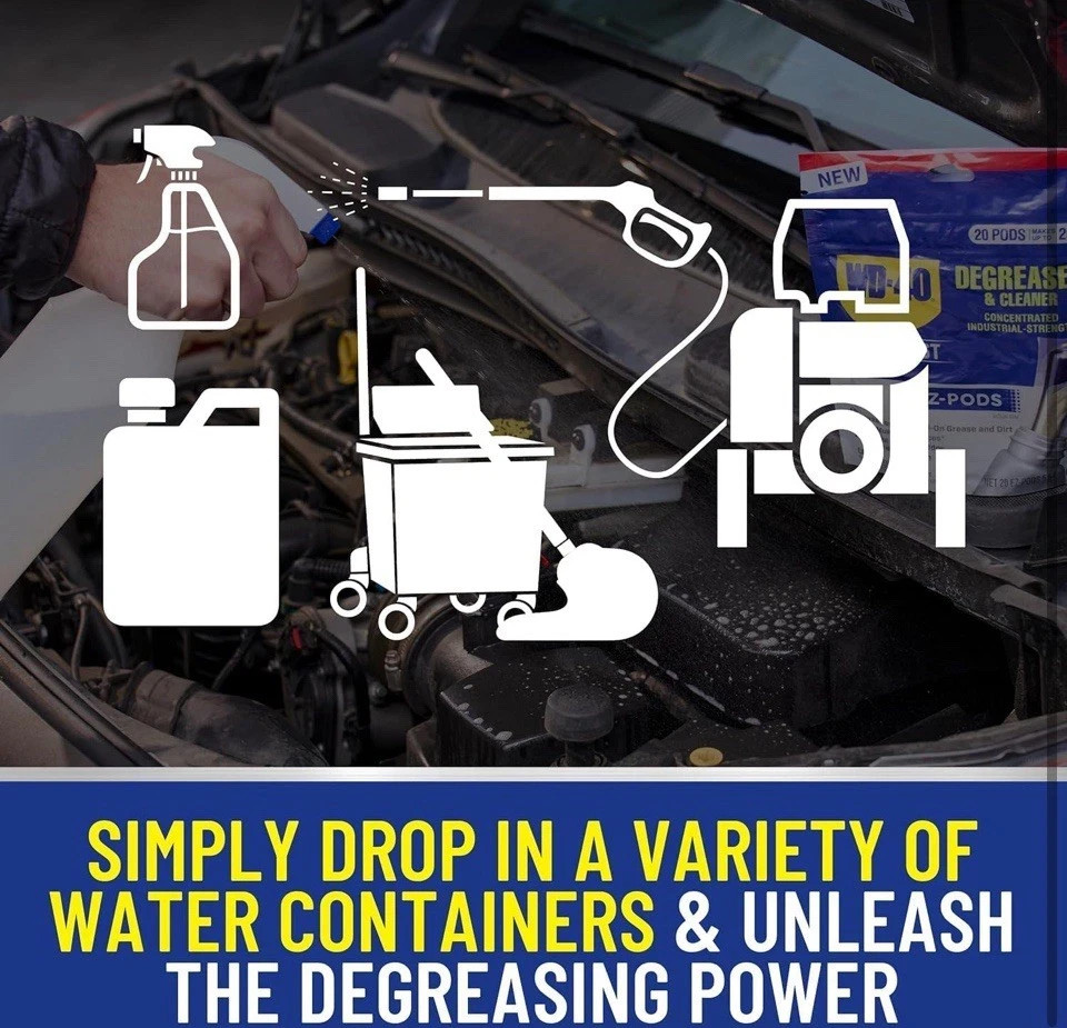 WD-40 Degreaser Cleaner EZ PODS Multi Surface Cleaning 6 PACKS x 5 = 30 TOTAL