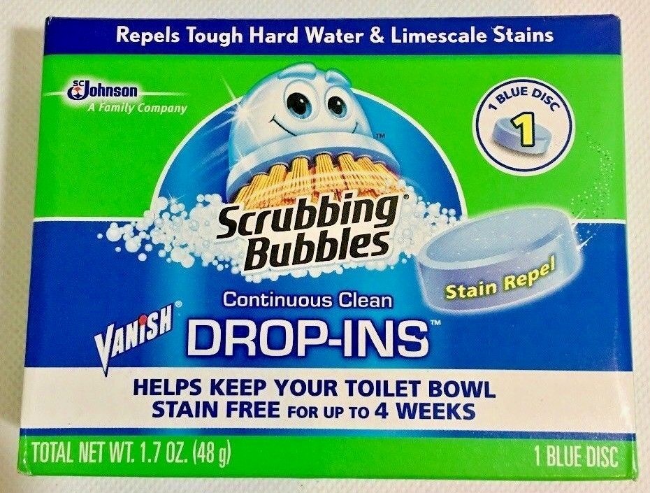 Scrubbing Bubbles Vanish Drop-Ins Toilet Cleaning Tablet 1 ea (Pack of 6) New