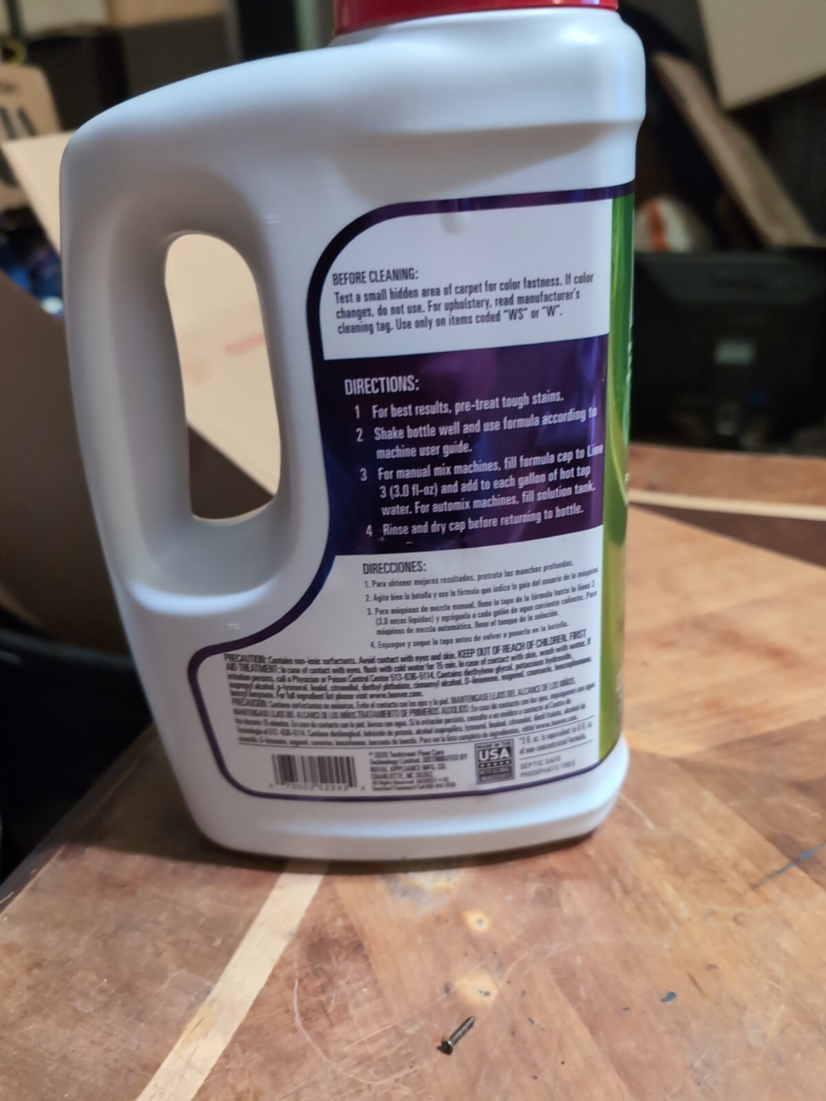 Hoover Paws And Claws Deep Clean & Neutralize Enzymatic Carpet Cleaner 64 oz
